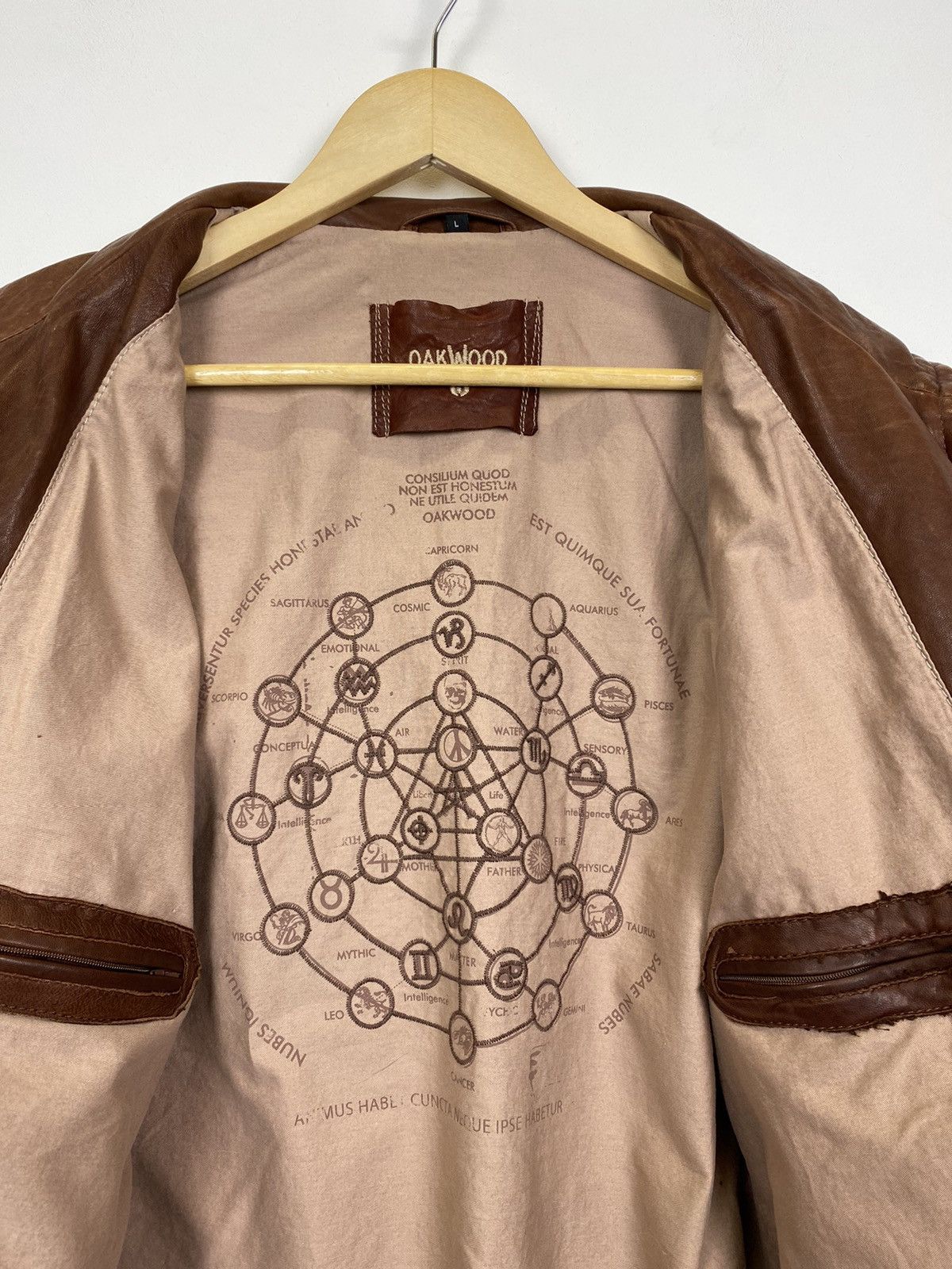 Other Vintage Oakwood Leather Jacket Brown Avant-Garde Japanese Size US L / EU 52-54 / 3 - 7 Thumbnail