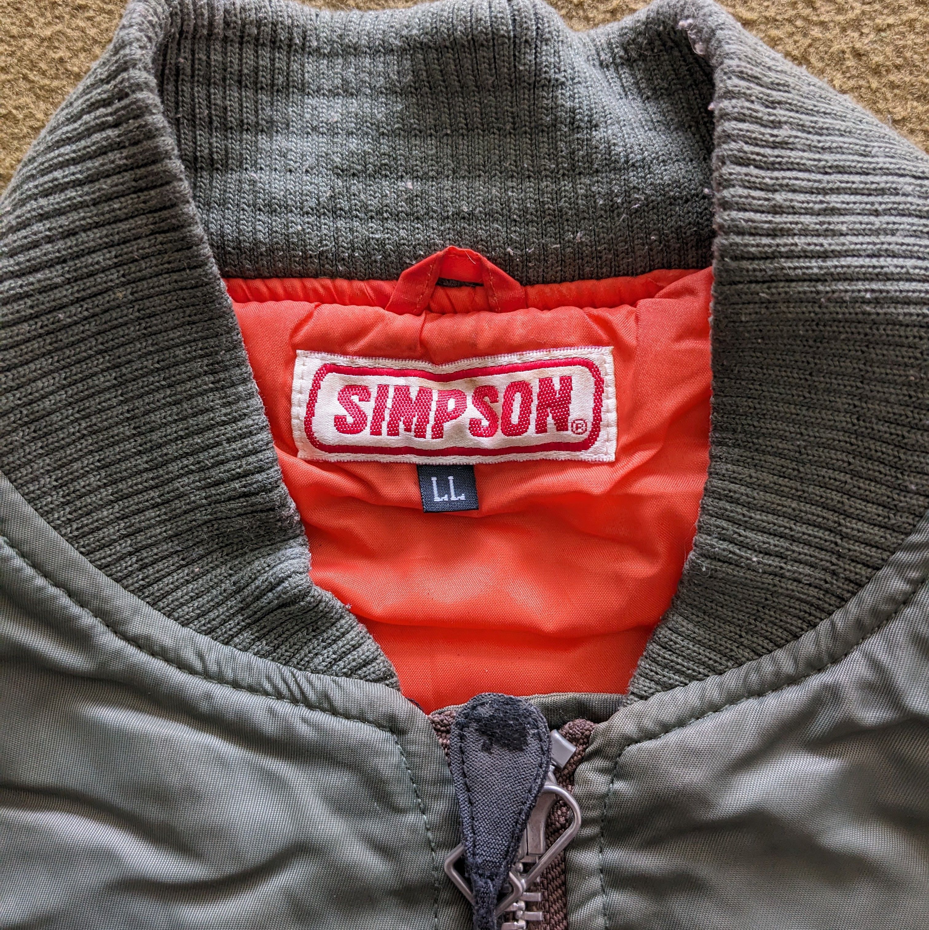 Vintage Vintage SIMPSON NORTH CAROLINA Bomber Jacket Size US L / EU 52-54 / 3 - 8 Thumbnail