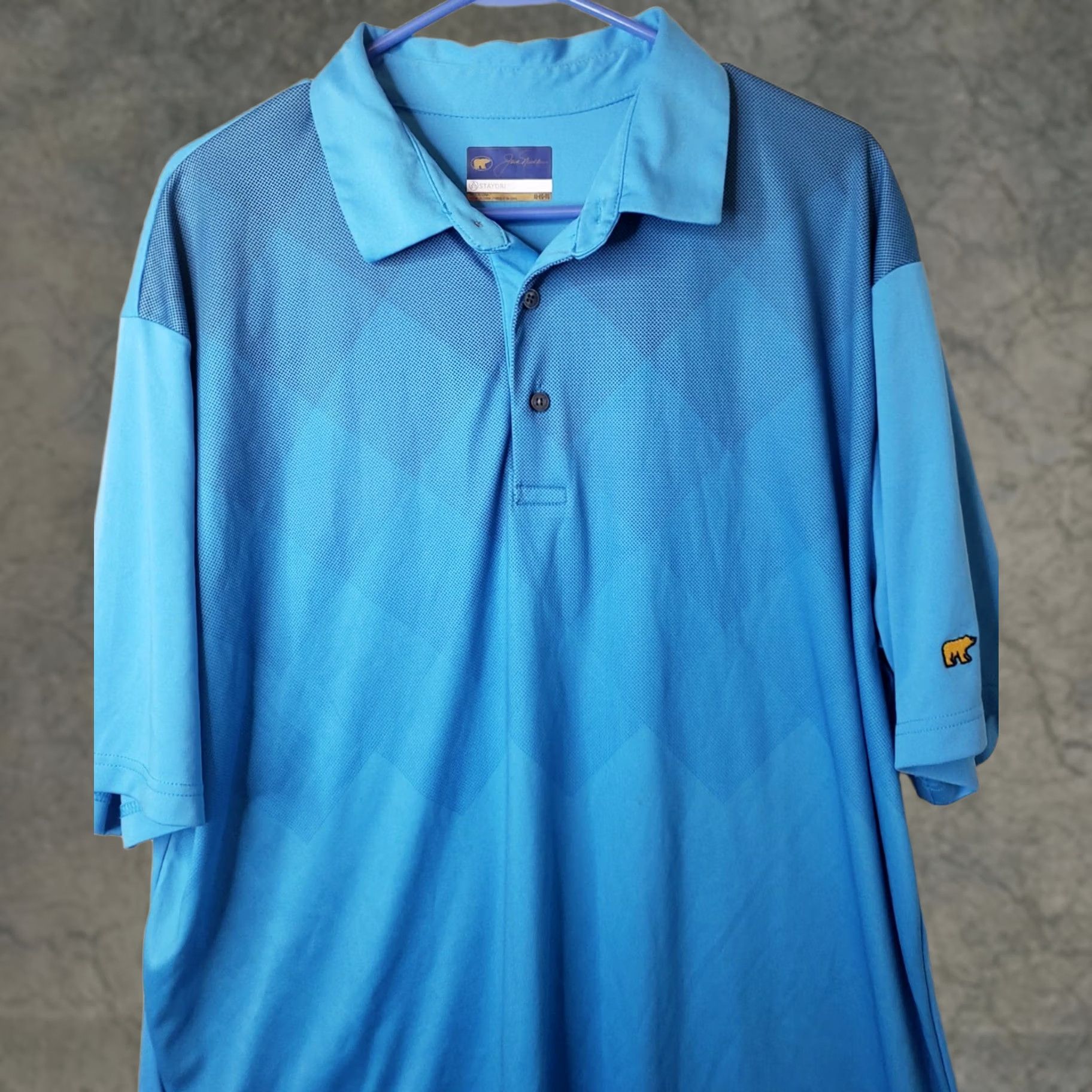 Golden Bear Jack Nicklaus StayDri Polo Golf Shirt Royal Blue XL Men's Short Sleeve Size US XL / EU 56 / 4 - 1 Thumbnail