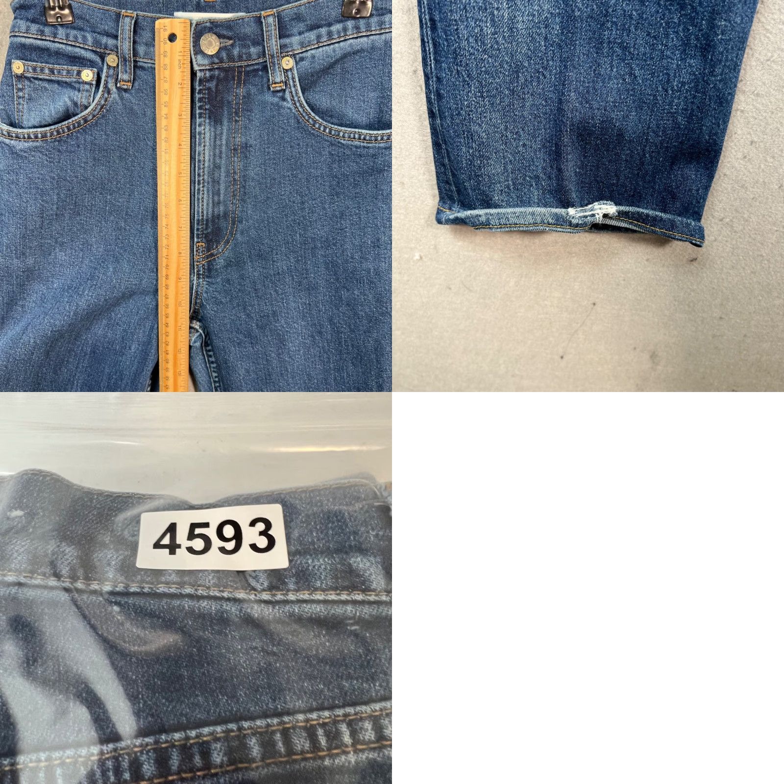 Helmut Lang VINTAGE HELMUT LANG Jeans Dark Wash 26 Straight-Leg 5-Pocket Denim Womens Adult 26 Inseam 30 Blue Cotton Blend Made In Italy Women Jeans Size 26" / US 2 / IT 38 - 8 Thumbnail