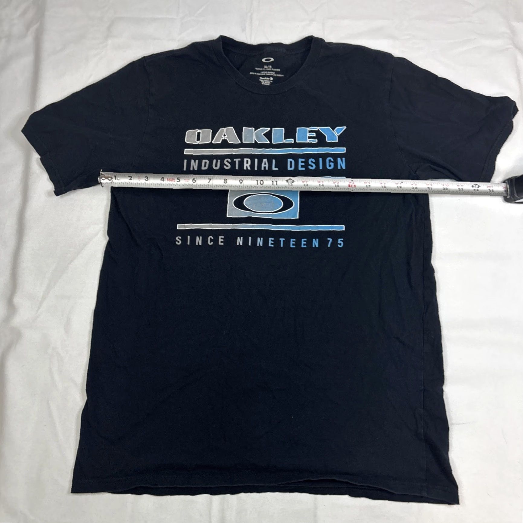 Oakley Oakley Industrial Design Black Logo Cotton Short Sleeve Shirt XL Men's Size US XL / EU 56 / 4 - 4 Thumbnail