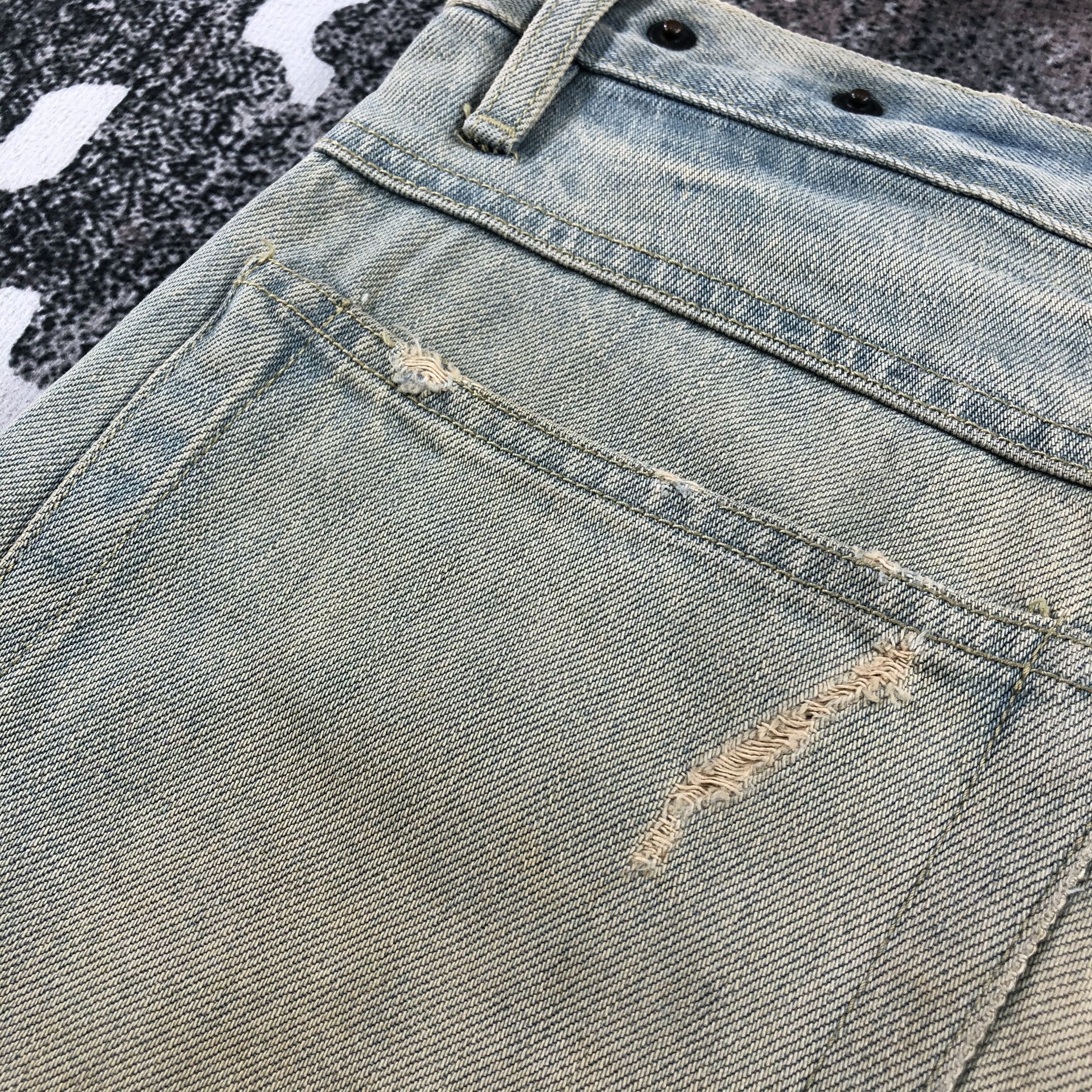 Japanese Brand Ossa Mondo Jeans Rusty Faded Blue Denim KJ750 Size US 34 / EU 50 - 11 Thumbnail