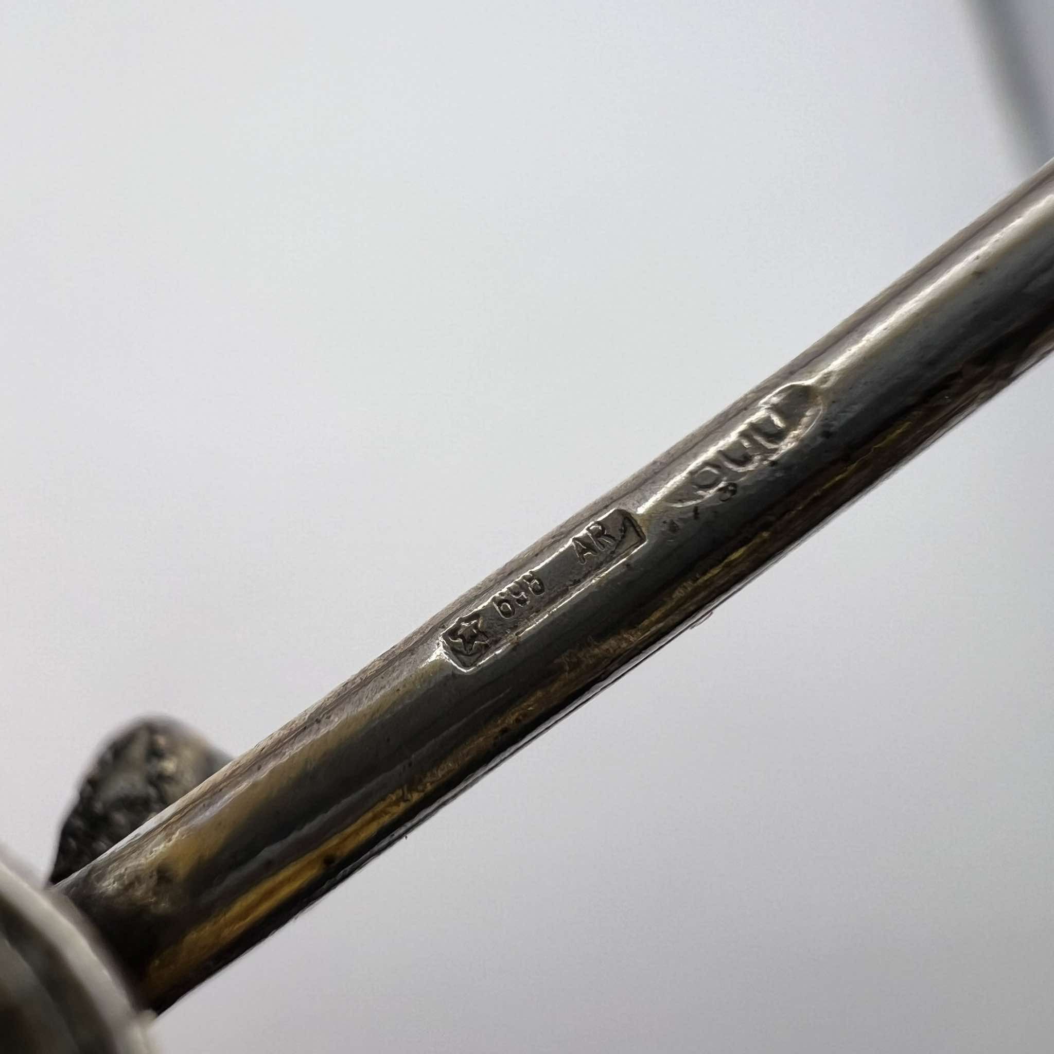 Vintage Vintage Miniature Silver 800 Figure Statue Bike Collectible Size ONE SIZE - 4 Thumbnail