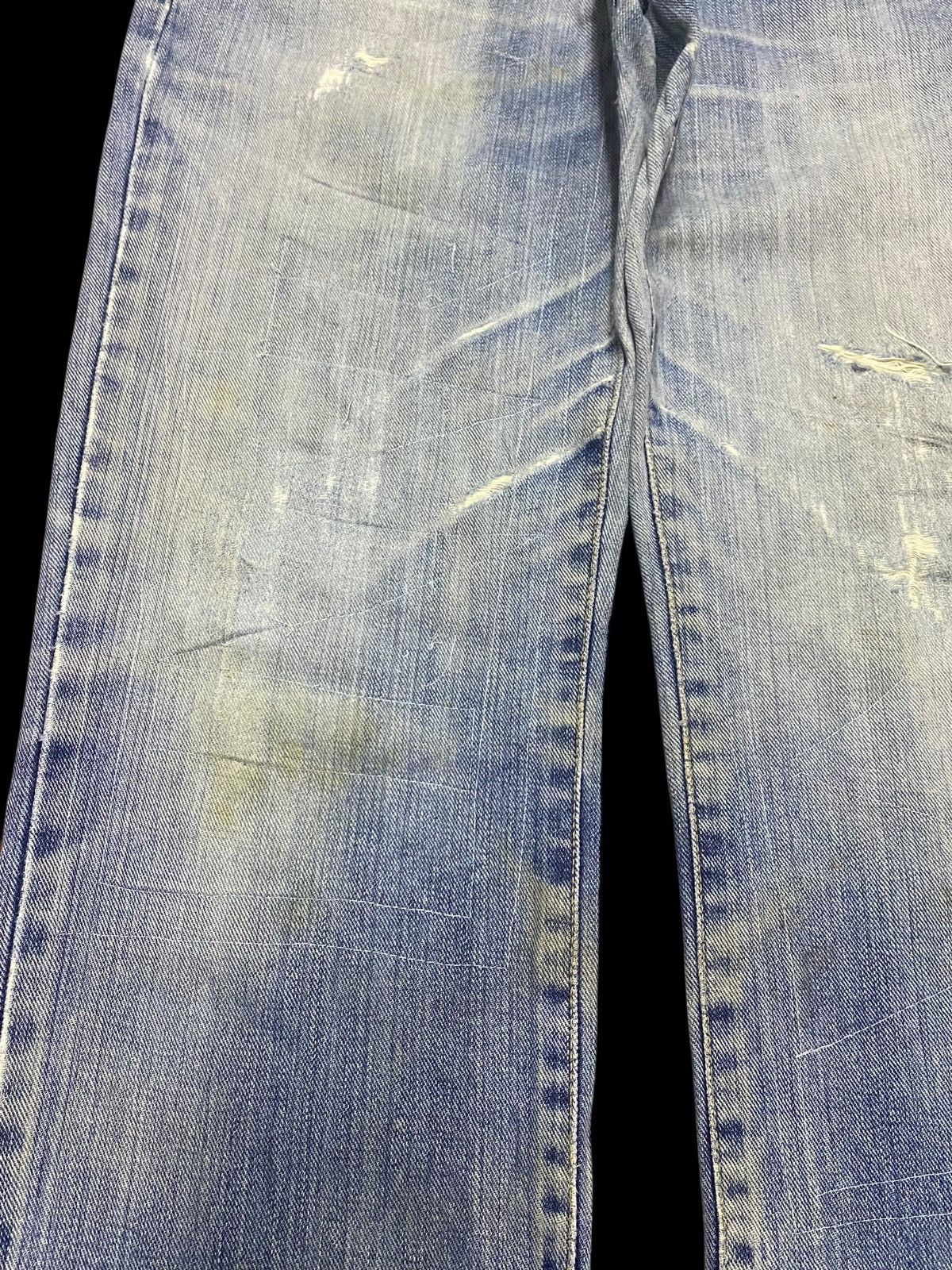 Junya Watanabe Vintage Edwin Patched Faded Wash Distressed Jeans Size US 30 / EU 46 - 9 Thumbnail