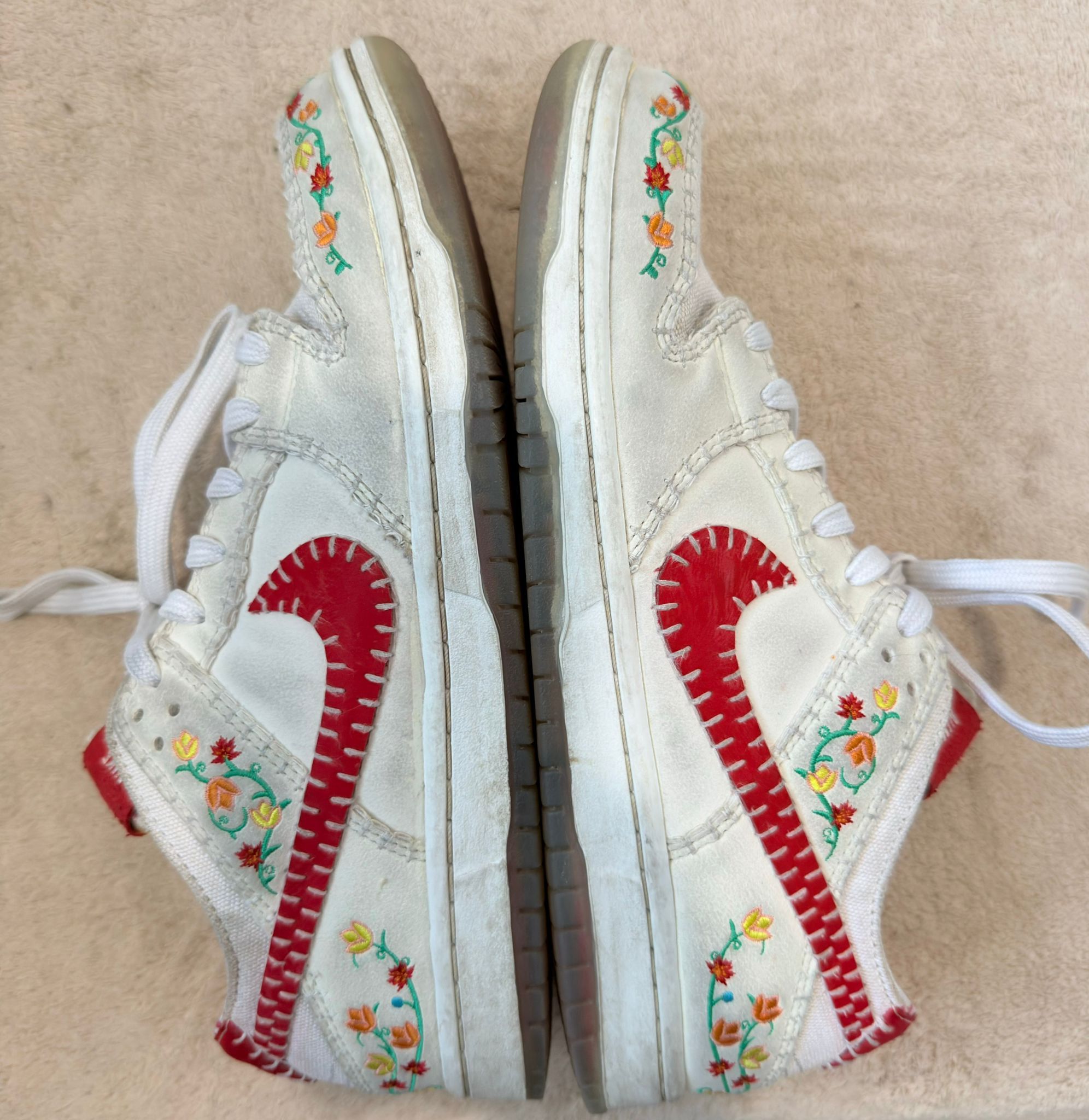 Nike Men's Size 8 Nike SB Dunk Low Decon N7, Sail University Red Size US 8 / EU 41 - 2 Thumbnail