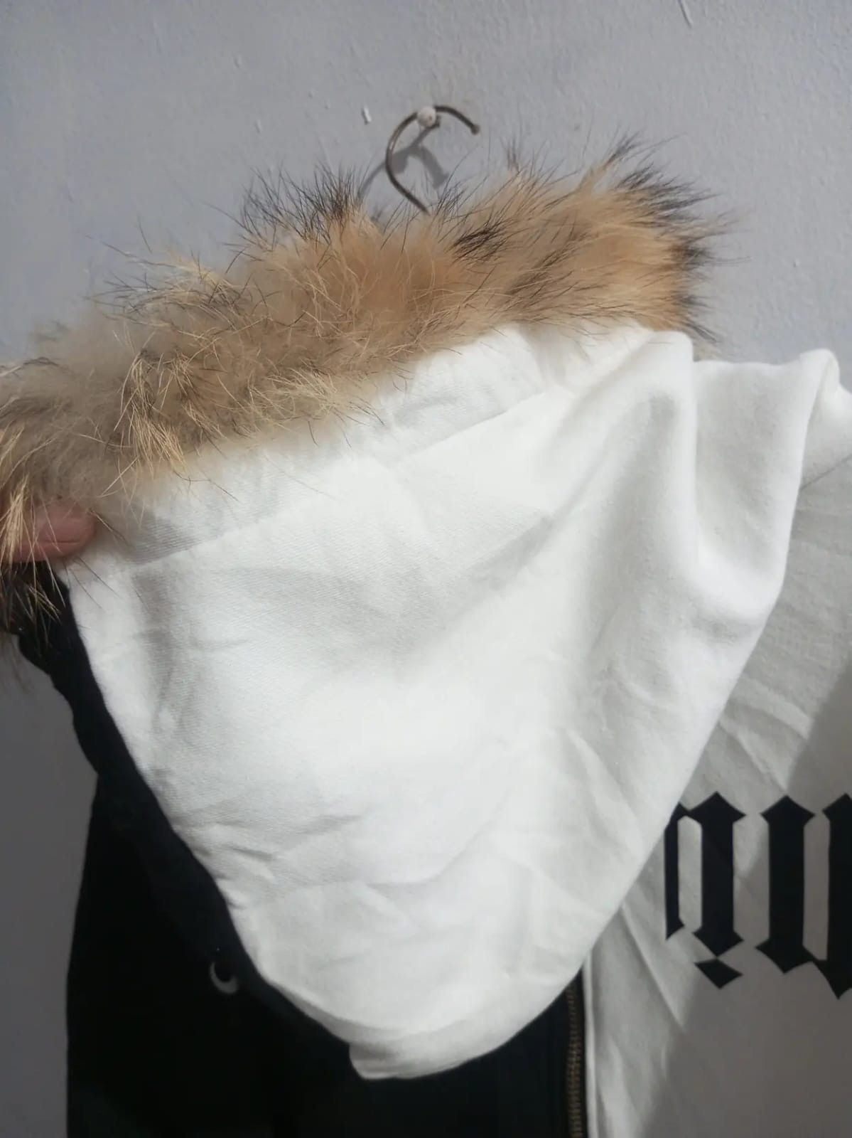 Japanese Brand Vtg BBW color block oversize fur hoodie Size US XL / EU 56 / 4 - 5 Thumbnail