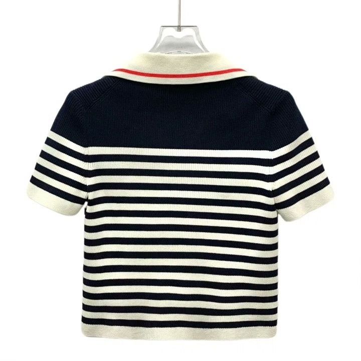Gucci Gucci Colorblock Logo Stripe Cotton Sweater Size US M / EU 48-50 / 2 - 2 Thumbnail
