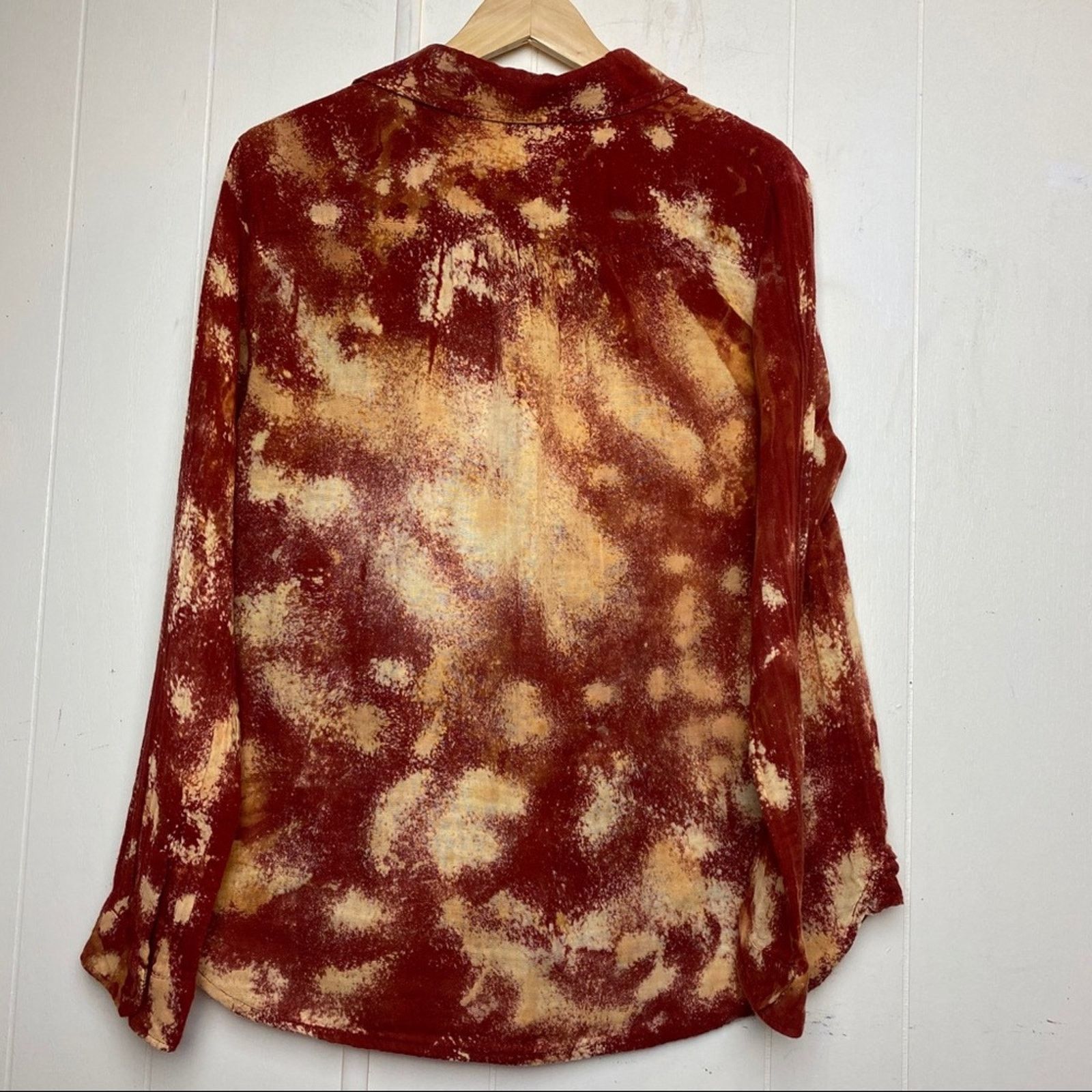 Other Hippie Laundry Bleach Tie Dyed Popover Tunic Size L / US 10 / IT 46 - 9 Thumbnail