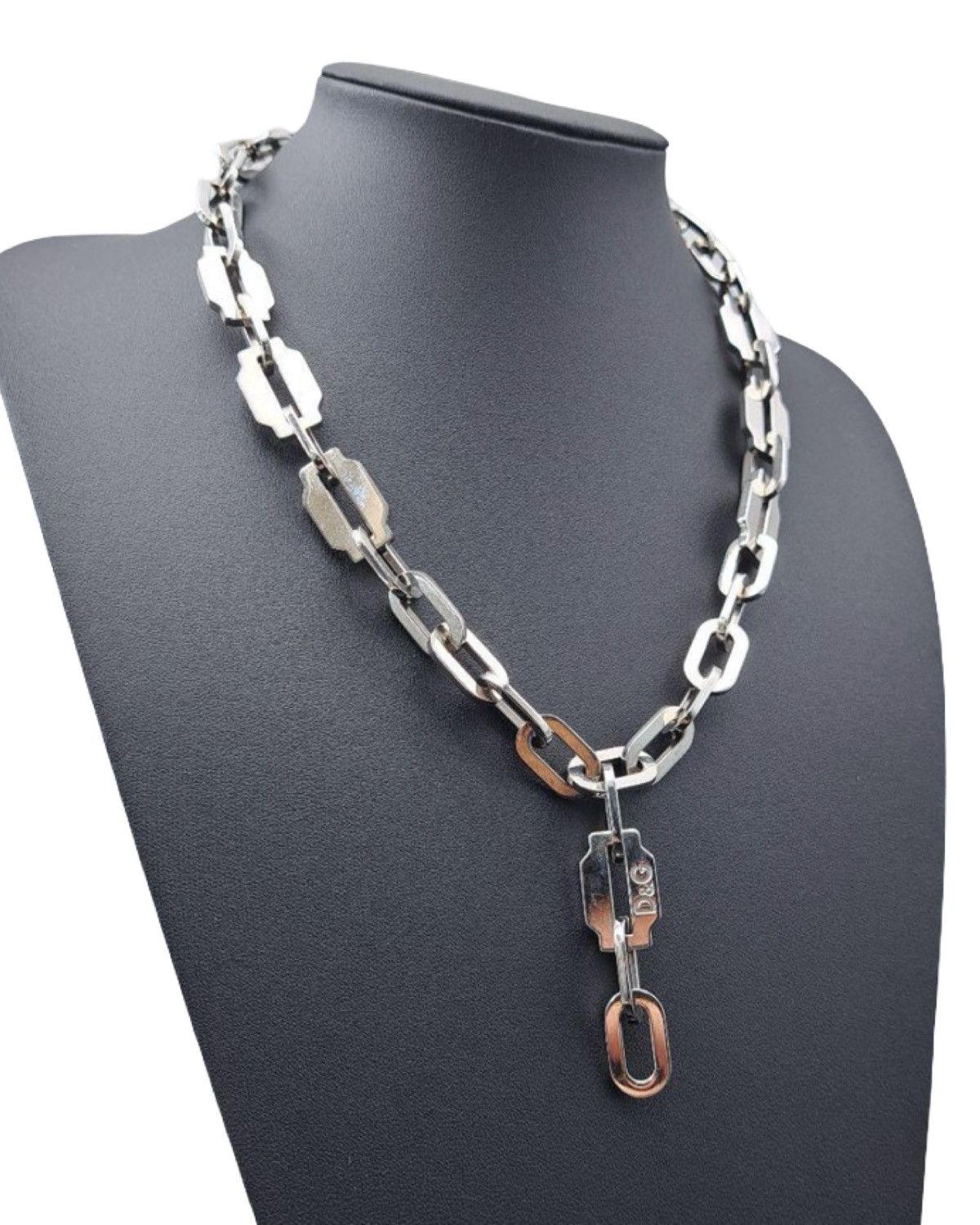 Dolce & Gabbana 3D Razor Chain Link Necklace Size ONE SIZE - 1 Thumbnail