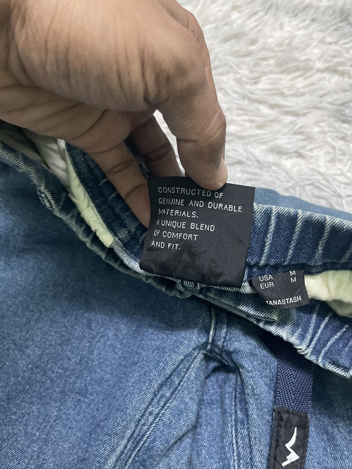 Manastash 90s MANASTASH BAGGY SOFT DENIM PANT Size US 30 / EU 46 - 9 Thumbnail