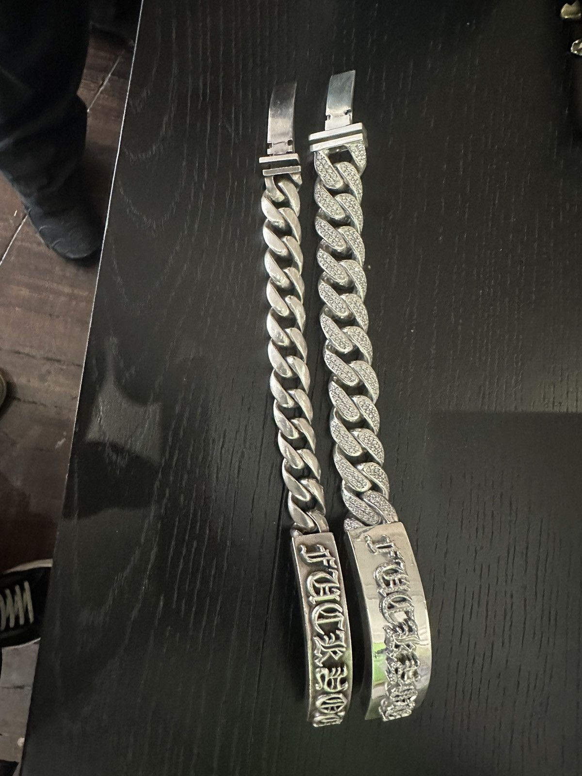 Chrome Hearts CHROME HEARTS 1:1 FACTORY DIAMOND XXL JUMBO FUCK BRACELET Size ONE SIZE - 12 Thumbnail