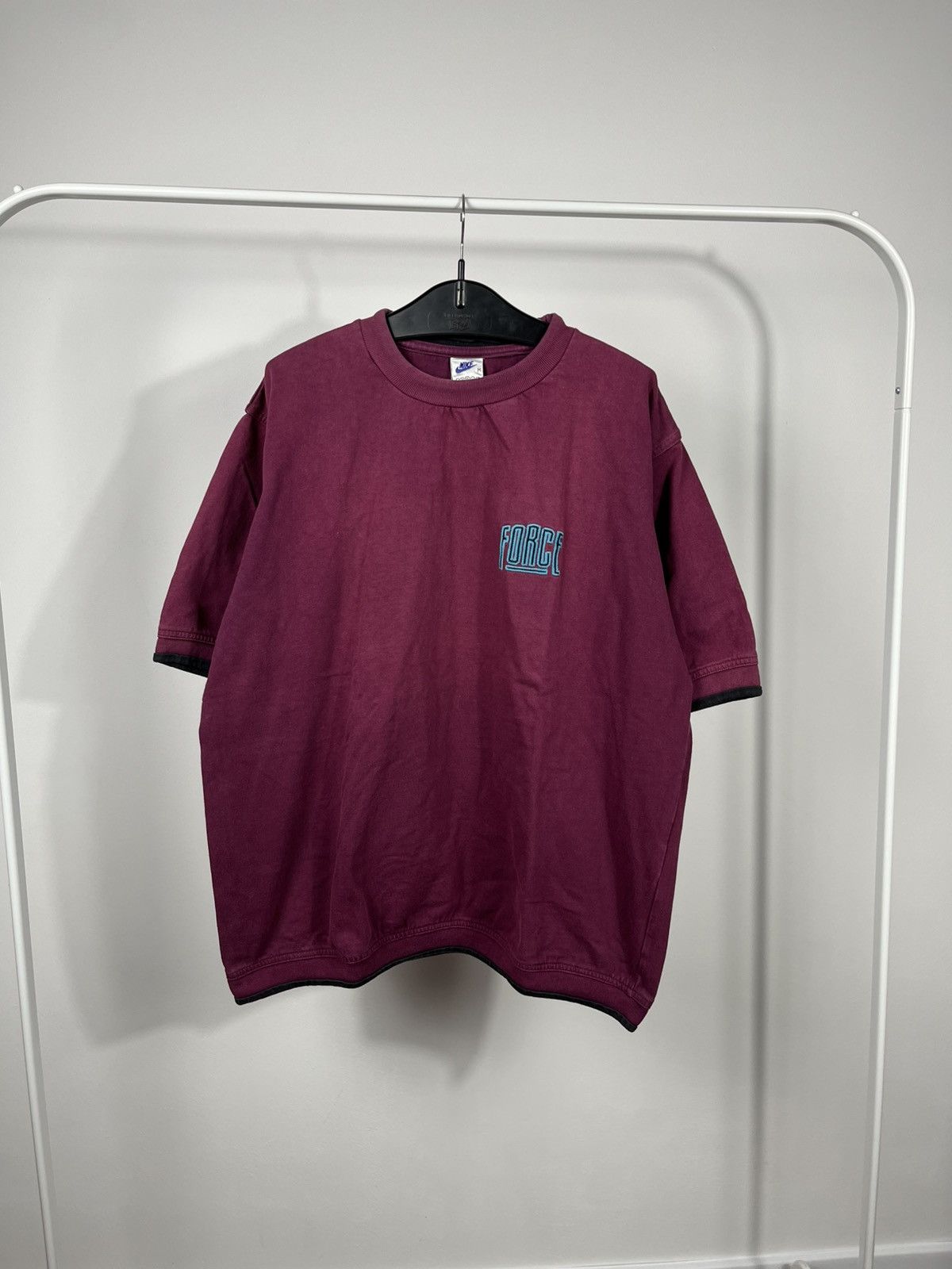 Nike Vintage Nike Force T Shirt Burgundy Logo Crewneck Size US XL / EU 56 / 4 - 1 Thumbnail