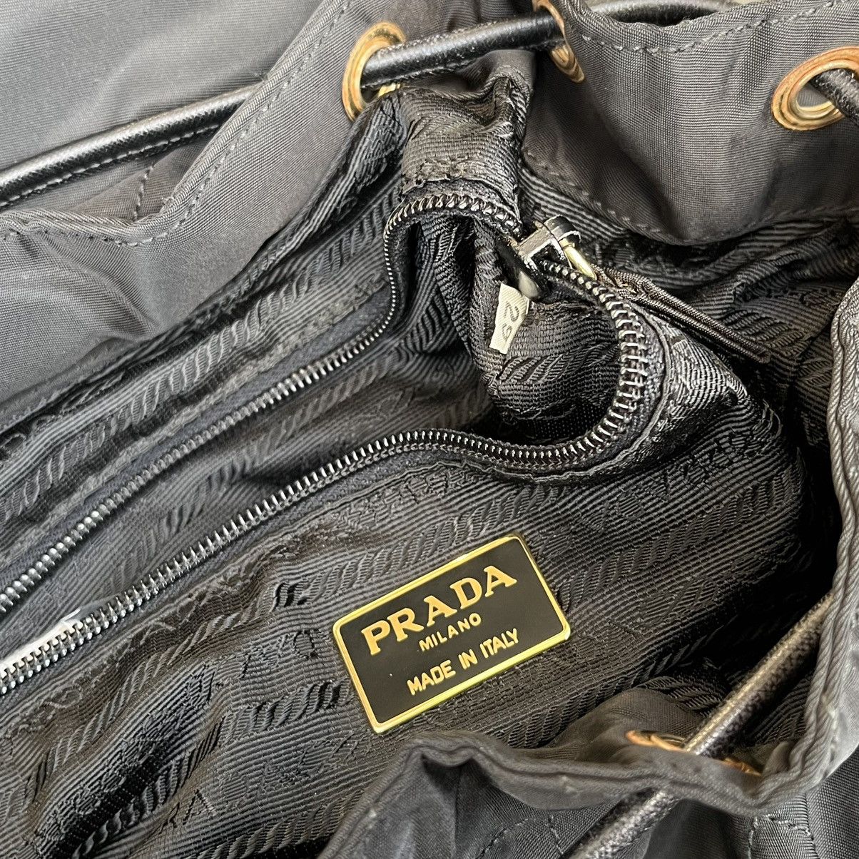 Prada Prada Vintage Quilted Nylon Backpack Size ONE SIZE - 13 Thumbnail