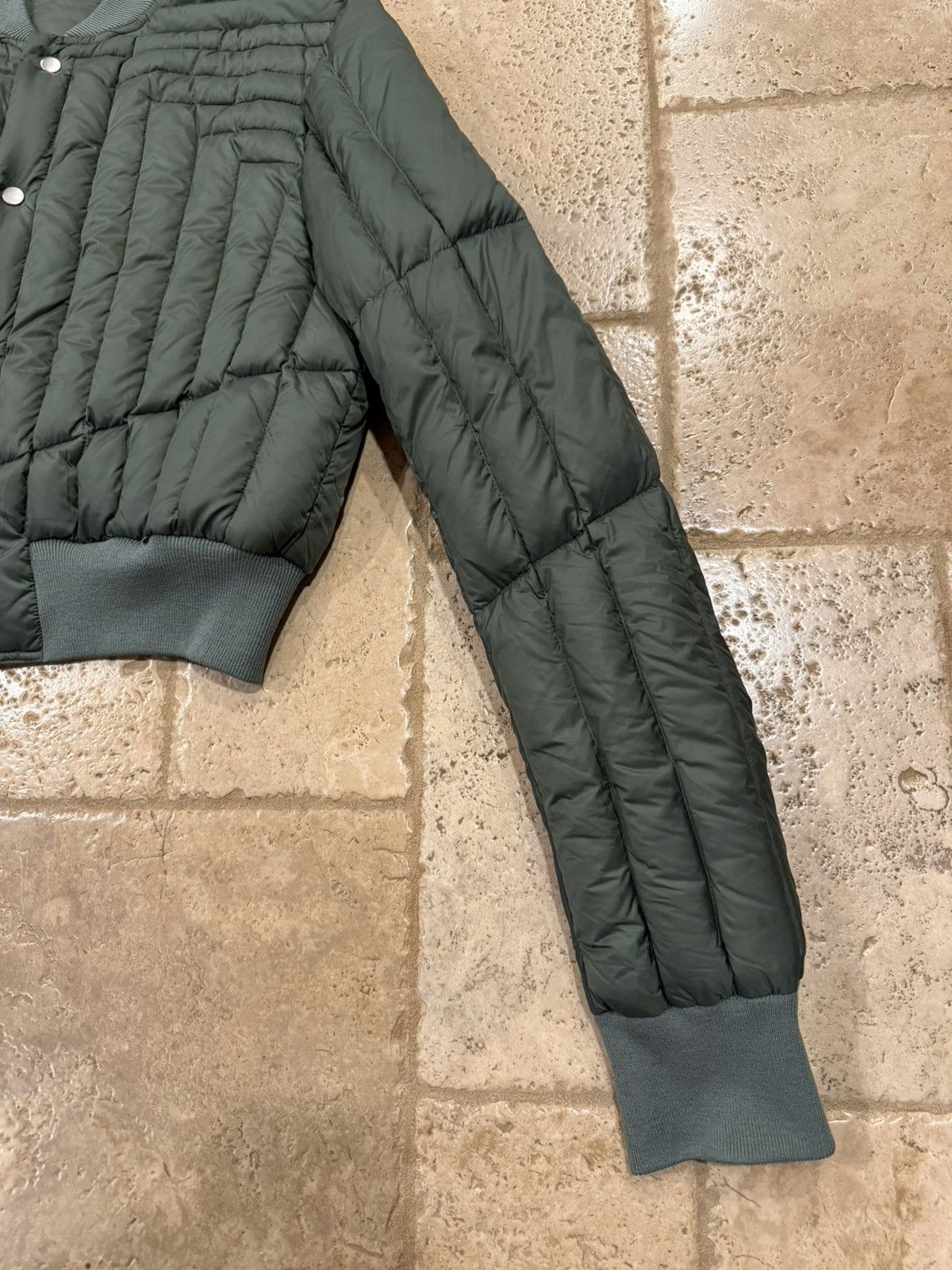 Rick Owens Rick Owens FW21 Gethsemane Geth Padded Green Bomber Jacket Size US L / EU 52-54 / 3 - 6 Thumbnail