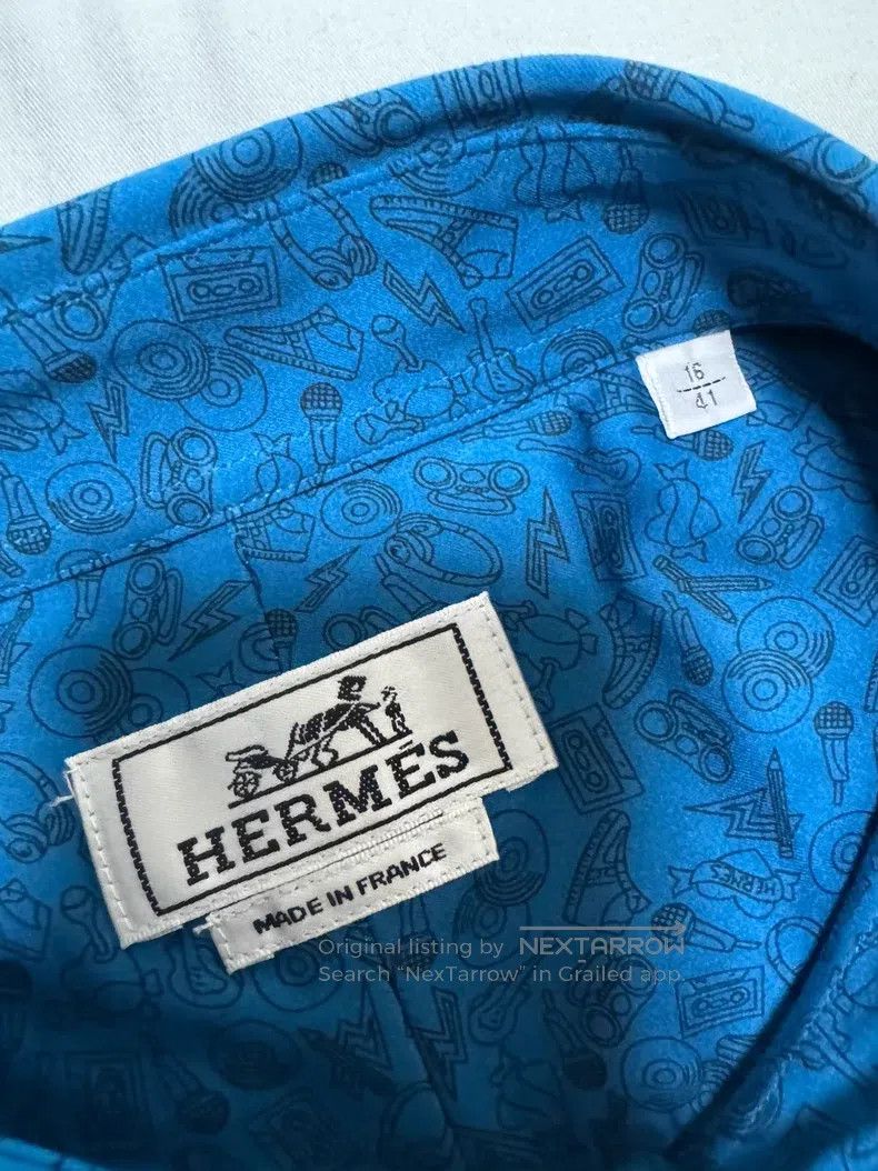 Hermes Hermes Shirt, high-end color combination, classic pattern Size US M / EU 48-50 / 2 - 7 Thumbnail