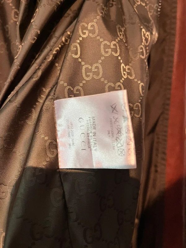Gucci Gucci Bomber Jacket – Leather Sleeve Panels – GG Lining 48 Size US M / EU 48-50 / 2 - 6 Thumbnail