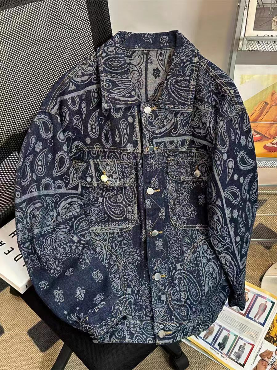 Japanese Brand × Vintage Hip Hop Street Graffiti Loose Casual Denim Jacket Size US L / EU 52-54 / 3 - 2 Thumbnail