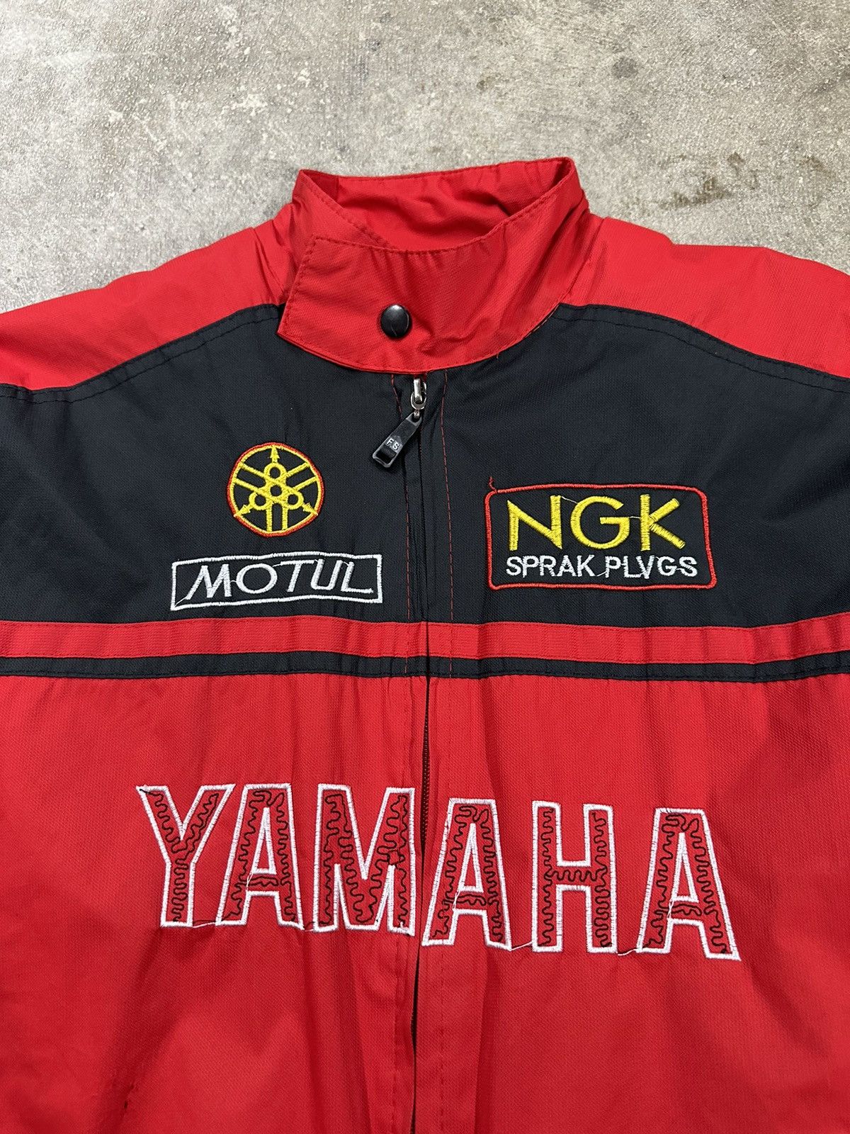 Yamaha Crazy Y2K Yamaha Zip Up Racing Bomber Jacket Size US S / EU 44-46 / 1 - 4 Thumbnail