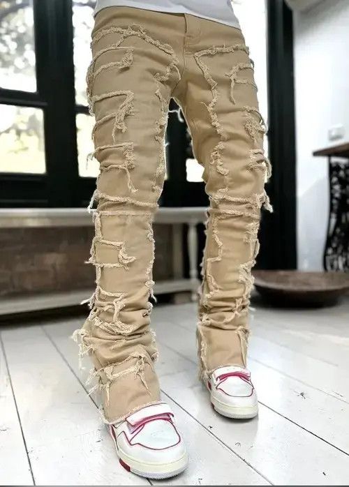 Other Khakis Color Heavyweight Streetwise Stretch Patch Denim Pant Size US 34 / EU 50 - 1 Thumbnail