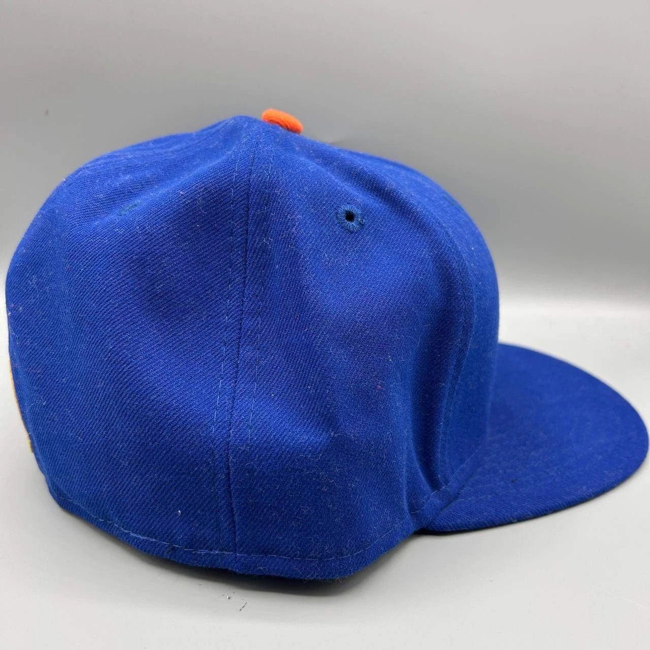 New Era New York Mets Hat Men 7 1/2 Blue Black Embroidered Fitted Size ONE SIZE - 5 Thumbnail