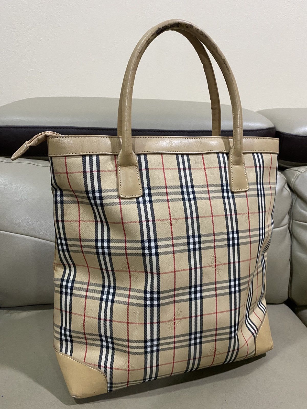 Burberry Authentic Vintage Burberry’s Nova Check Tote Bag Size ONE SIZE - 2 Thumbnail