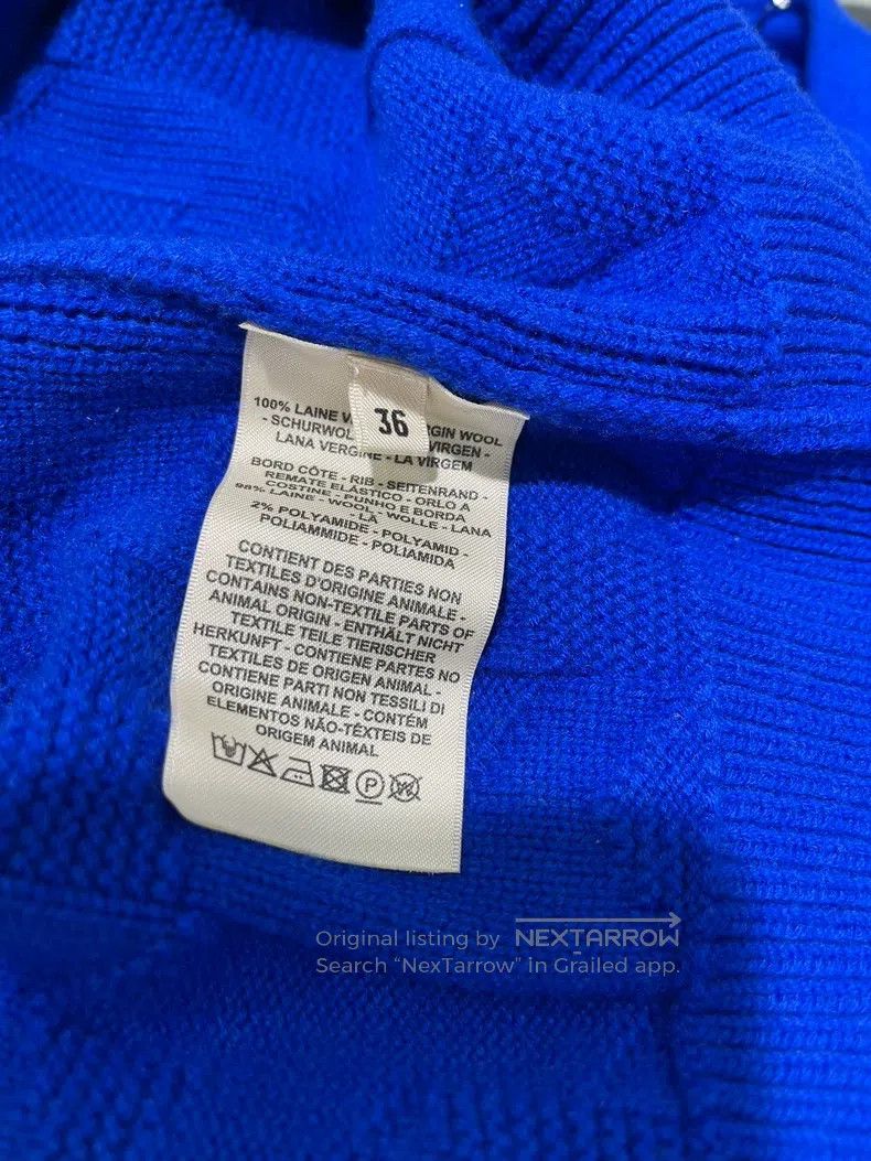 Hermes Hermes Hooded Sweater - Pure Wool - Klein Blue Size XS / US 0-2 / IT 36-38 - 5 Thumbnail