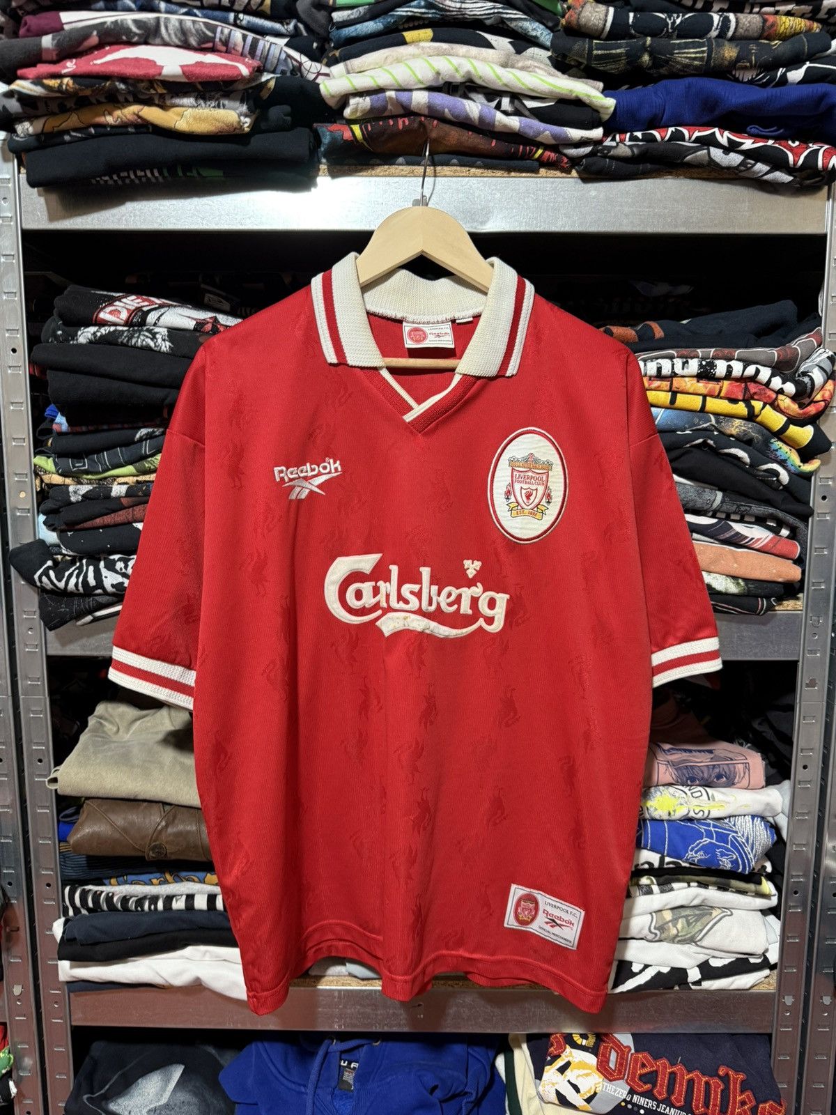 Reebok Reebok Liverpool 1996-1998 Home Soccer Jersey Size 42-44 Size US XXL / EU 58 / 5 - 1 Thumbnail