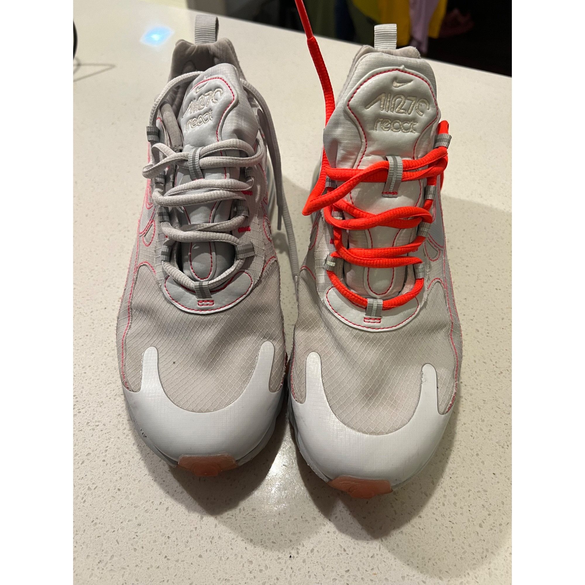 Nike Nike Air Max 270 React SP White Flash Crimson Sneakers CQ654 Size US 10 / EU 43 - 4 Thumbnail