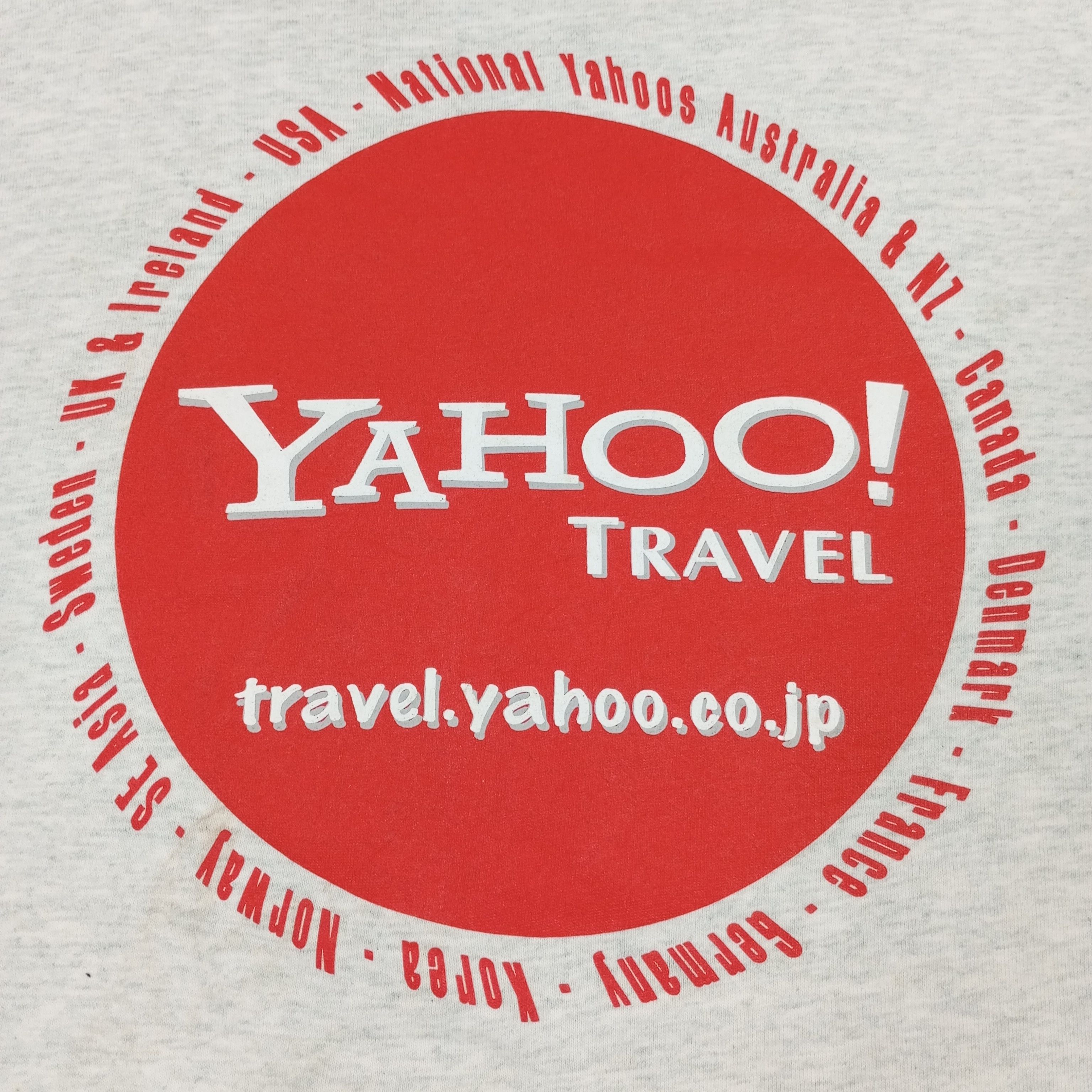 Vintage Yahoo Travel Backprint Promo Style Vintage Tshirt Size US L / EU 52-54 / 3 - 2 Thumbnail