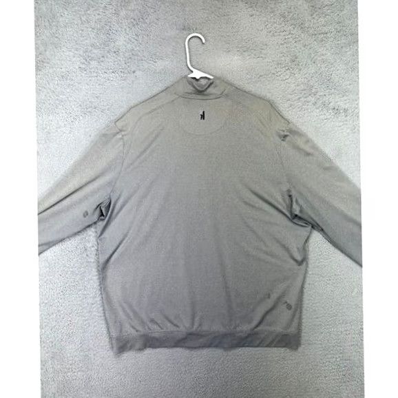 johnnie-O johnnie-O Sweater Sweatshirt Quarter Zip Pullover Long Sleeve Grey XL Mens Pullover Zip Breathable Polyester Spandex Golf Preppy Solid Size US XL / EU 56 / 4 - 3 Thumbnail