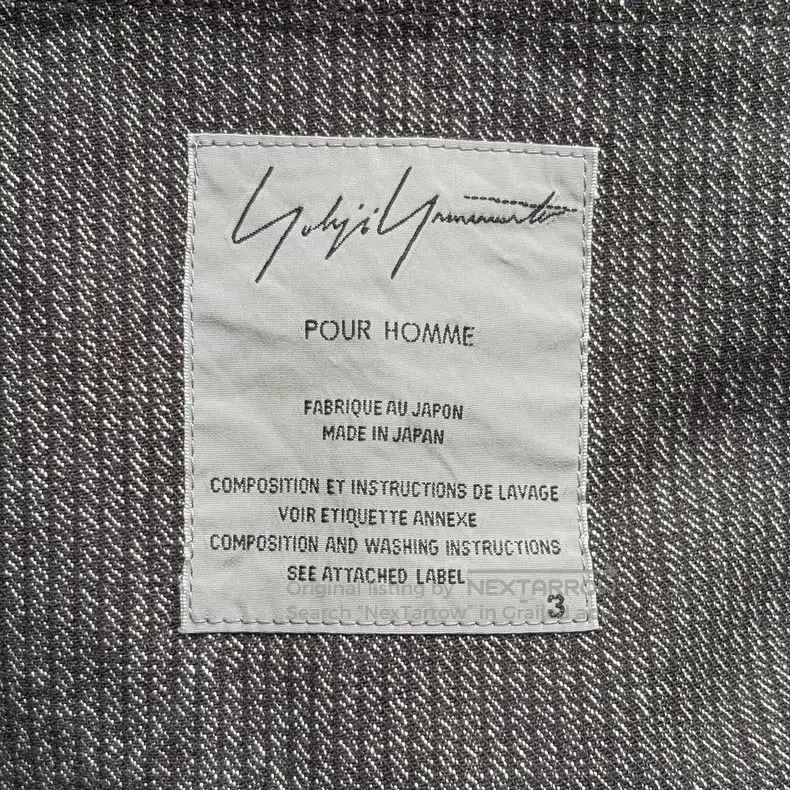 Yohji Yamamoto Yohji Yamamoto size 3 10 SS insignia gray stripe blazer Size 36R - 7 Thumbnail