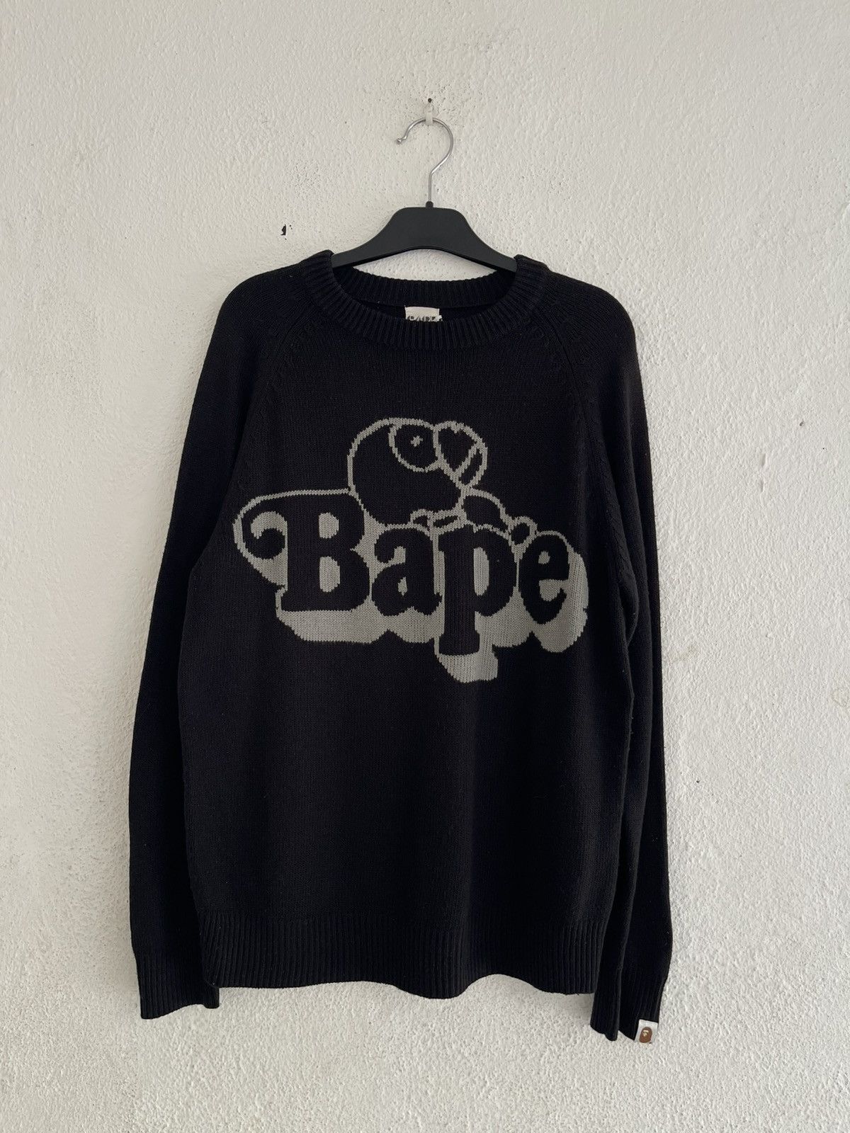 Bape OG Bape Nap Milo Acrylic Wool Sweater Black A Bathing Ape Size US M / EU 48-50 / 2 - 1 Thumbnail
