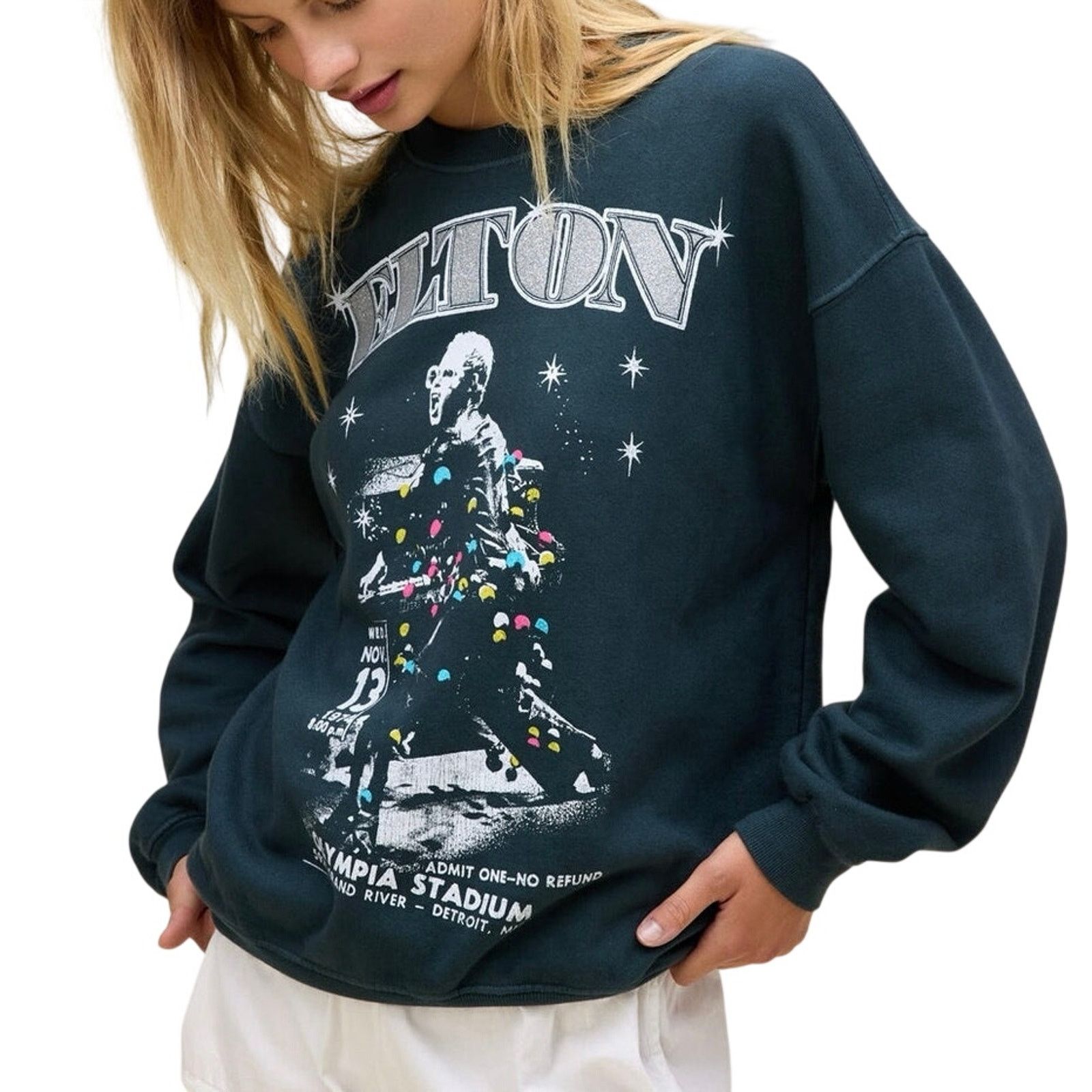 Daydreamer DAYDREAMER Elton John Olympia Stadium BF Sweatshirt Size S / US 4 / IT 40 - 4 Thumbnail