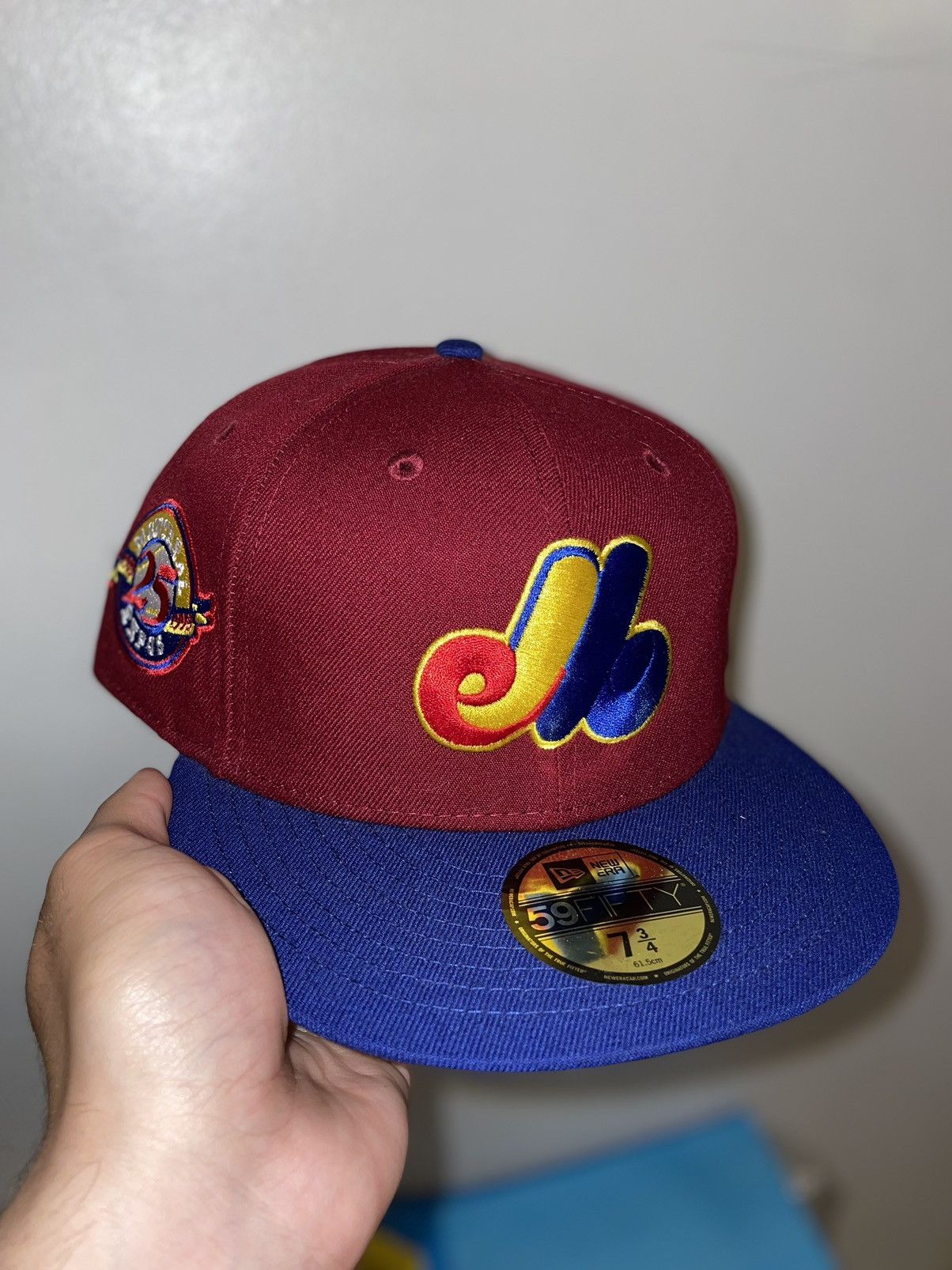 New Era Hat club sangria collection Montreal expos size 7 3/4 brand Size ONE SIZE - 1 Thumbnail