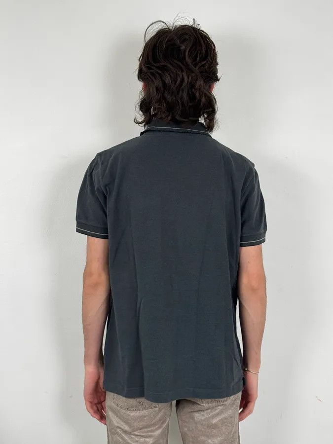 Prada SS2007 Prada Grey Contrast Stitch Polo Size US M / EU 48-50 / 2 - 3 Thumbnail