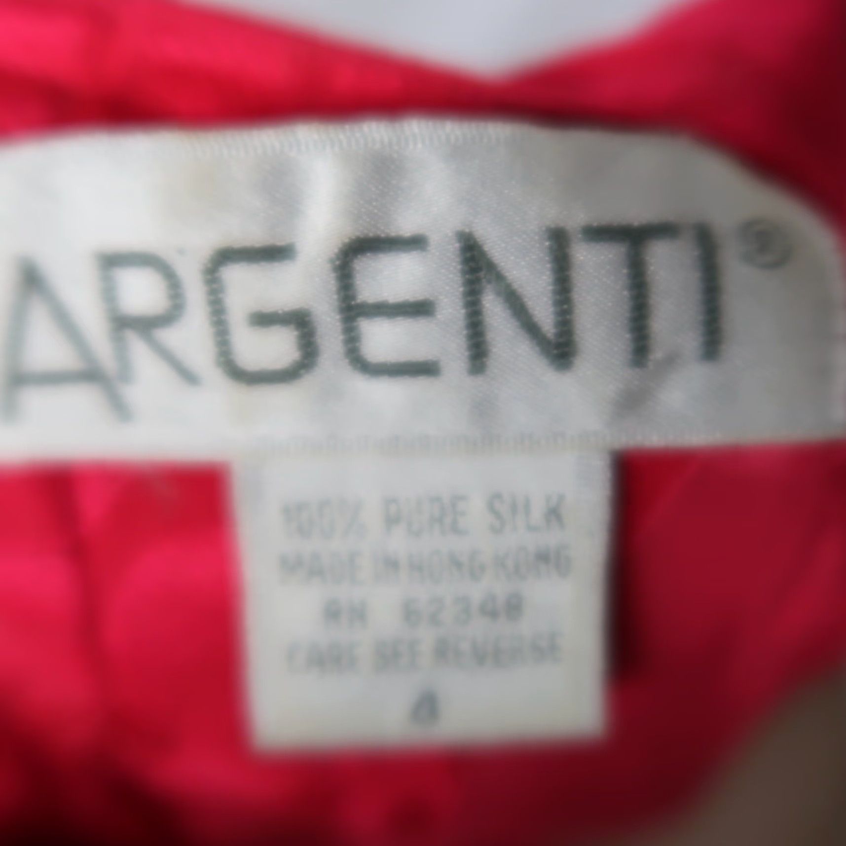 Pinko VINTAGE Argenti Dress Blouson 80s Silk Drop Waist Midi Party Pink 4 Womens Size S / US 4 / IT 40 - 5 Thumbnail