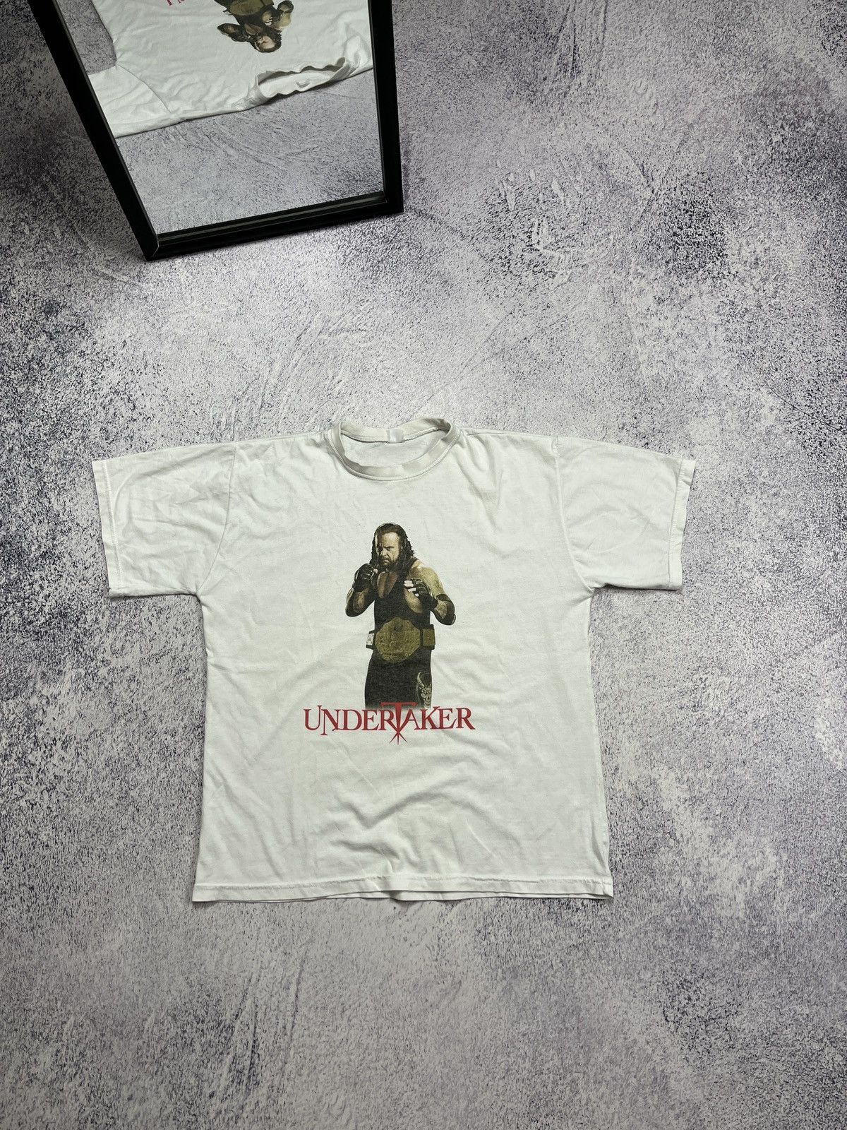 Vintage Vintage WWE Undertaker Wrestling White T-shirt Rare Hype Y2k Size US S / EU 44-46 / 1 - 1 Thumbnail