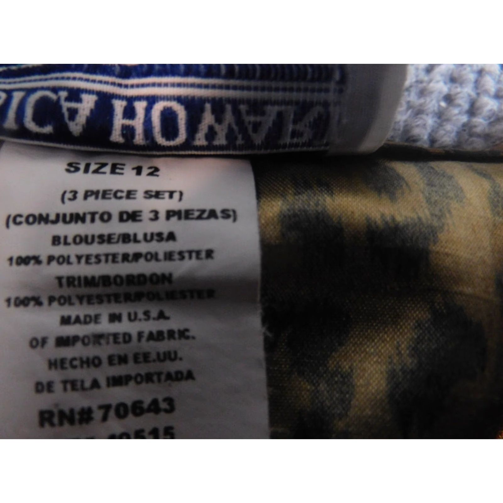 Vintage Jessica Howard Womens Blouse 12 Brown Animal Print Sleeveless Crew Neck Casual Polyester Rayon Breathable Regular Modern Animals 12 Size XL / US 12-14 / IT 48-50 - 6 Thumbnail