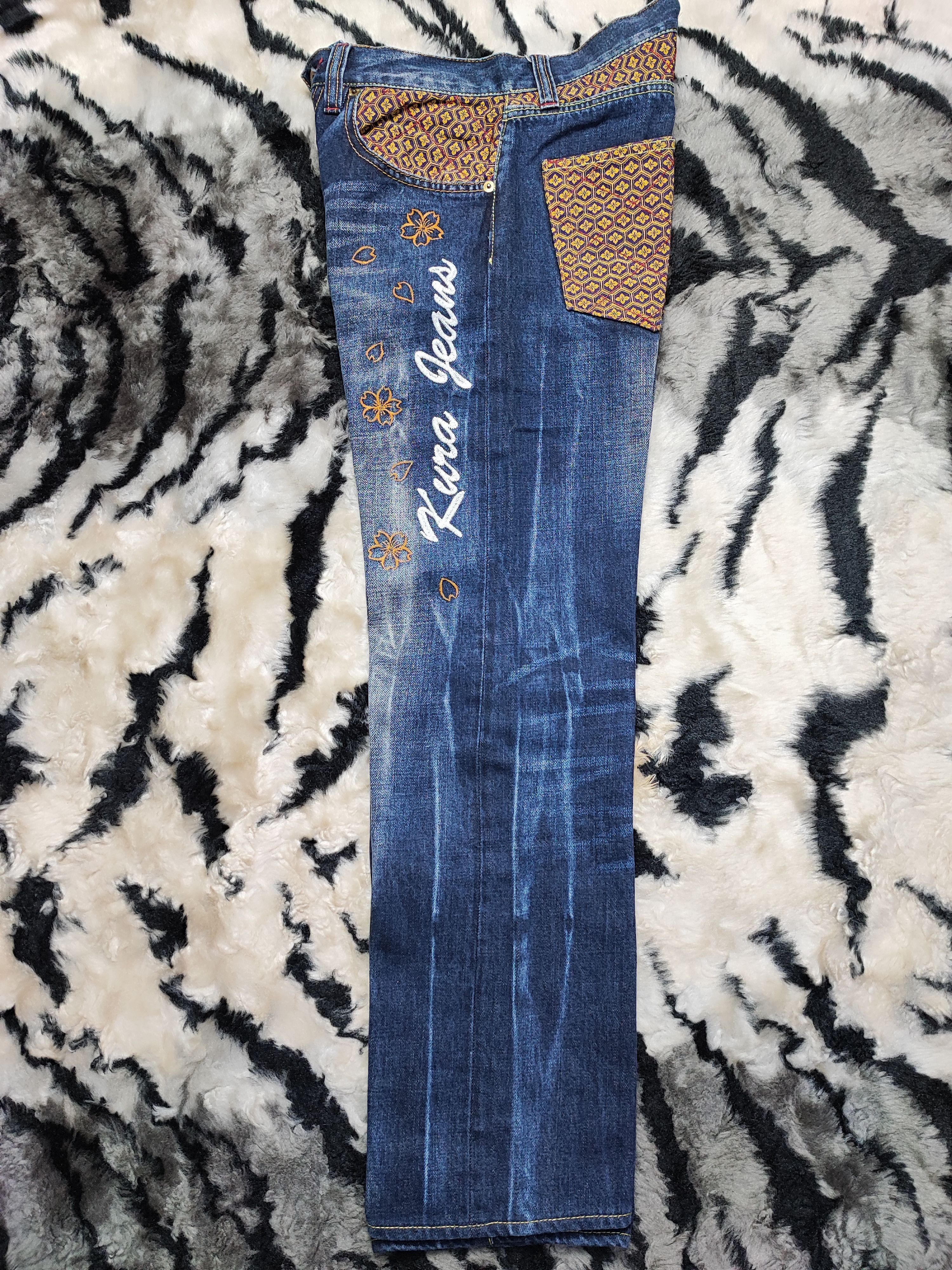 If Six Was Nine × Japanese Brand KURA DENIM JEANS EMBROIDERY DESIGN Size US 28 / EU 44 - 21 Thumbnail