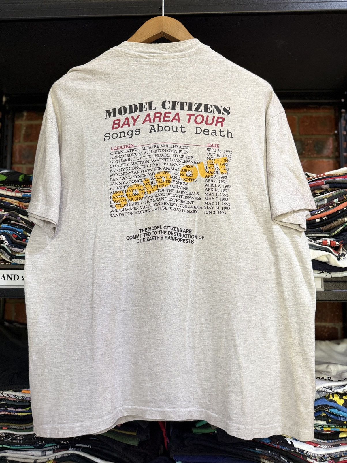 Band Tees Vintage 90s Model Citizens American Pop Punk Tour Tee Size US XL / EU 56 / 4 - 2 Thumbnail