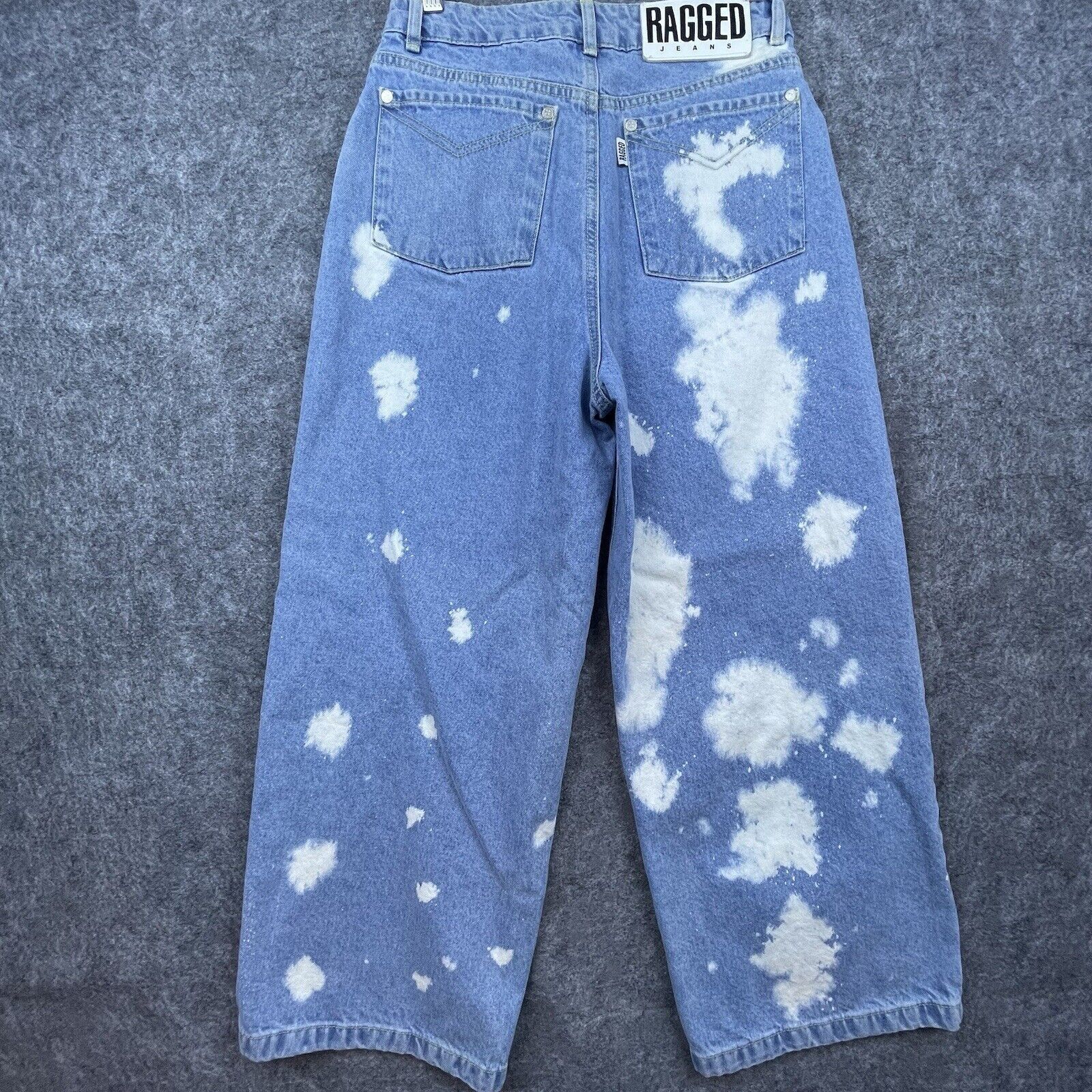 The Ragged Priest Ragged Jeans Women 28 Bleach High Rise Baggy Wide Streetwear Size 28" / US 6 / IT 42 - 2 Thumbnail