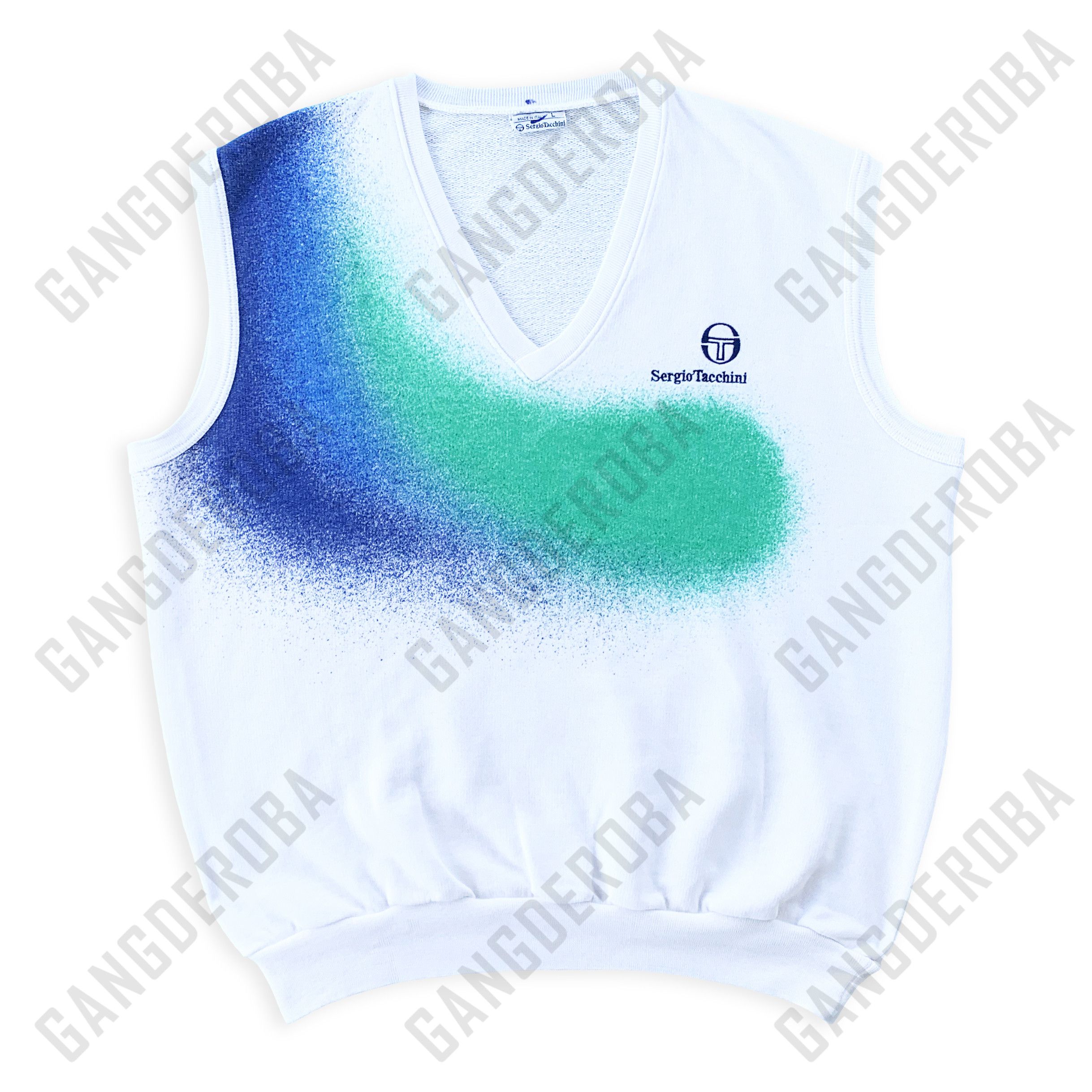 Sergio Tacchini Vintage 80s SERGIO TACCHINI Vest Sweater Tennis Wilander Size US XL / EU 56 / 4 - 2 Thumbnail