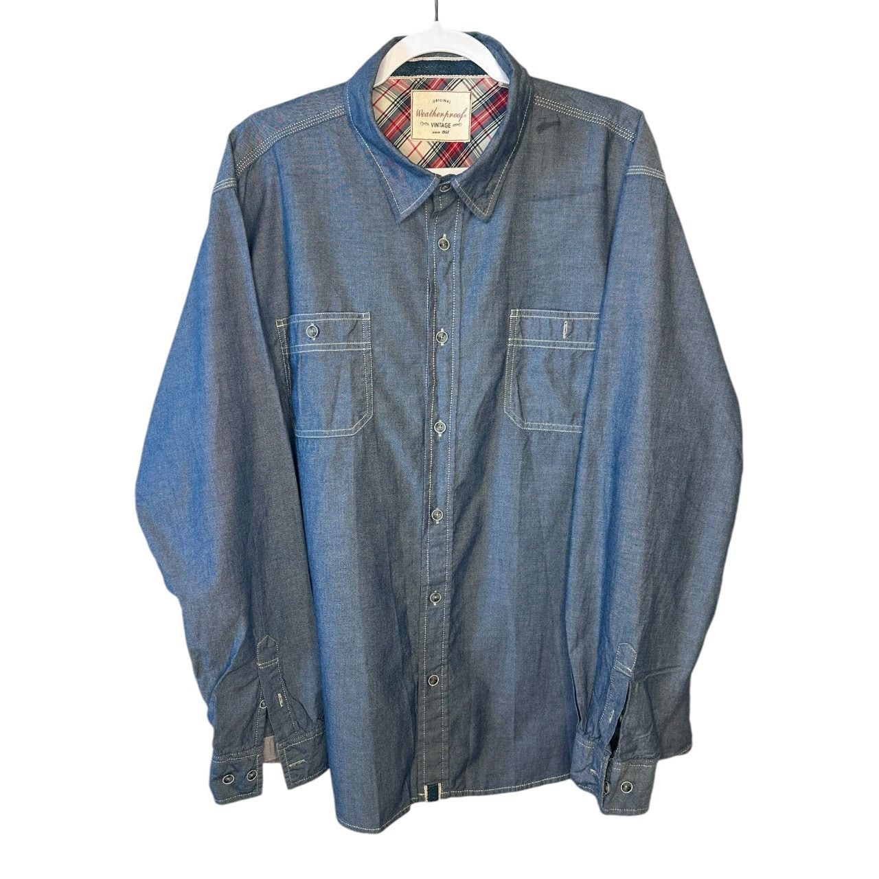 Weatherproof Weatherproof Vintage Men’s XXL Long Sleeve Button-Down Shirt Size US XL / EU 56 / 4 - 2 Thumbnail