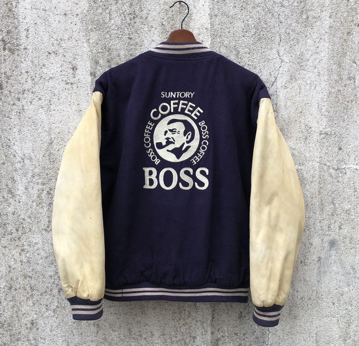 Vintage Vintage Suntory Boss Coffee Wool Varsity Jacket Size US L / EU 52-54 / 3 - 2 Thumbnail