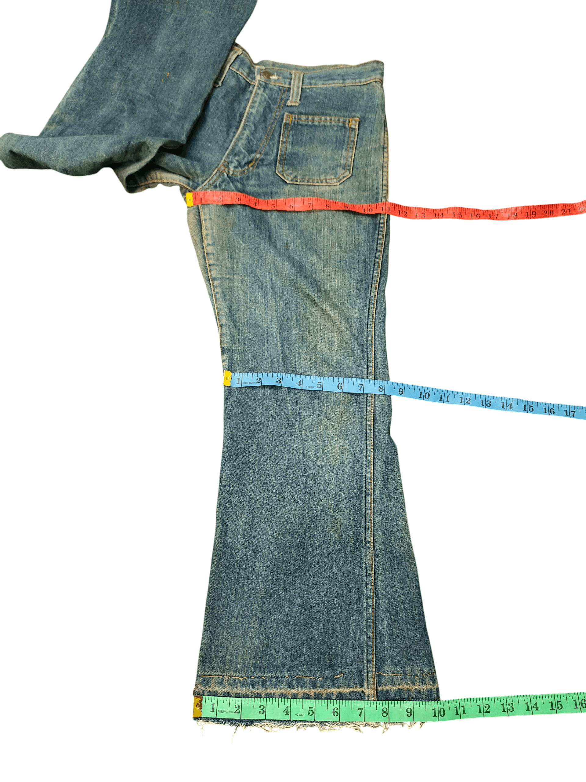 If Six Was Nine Flare Jeans Acme Japan Denim Bootcut Ifsixwasnine Lgb Size US 32 / EU 48 - 19 Thumbnail