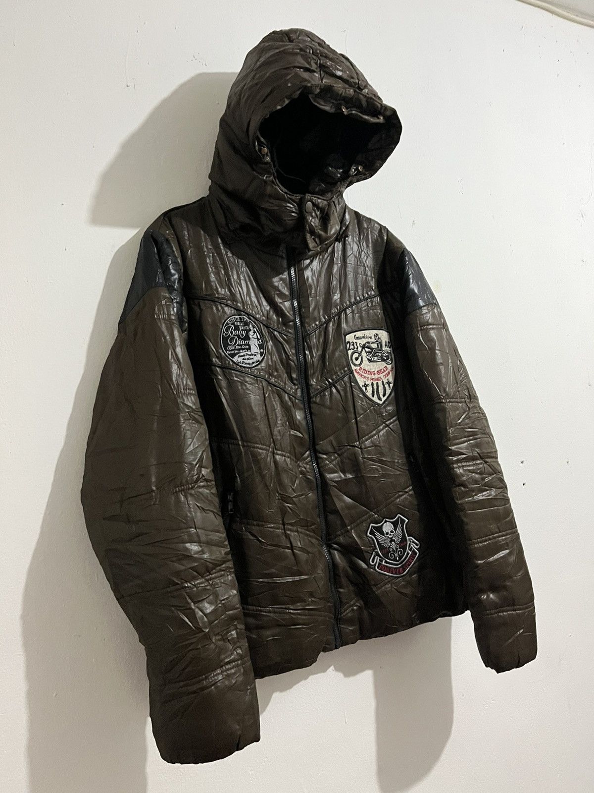 Japanese Brand 2000s Japanese Glonedev Puffer Biker Jacket Size US L / EU 52-54 / 3 - 2 Thumbnail