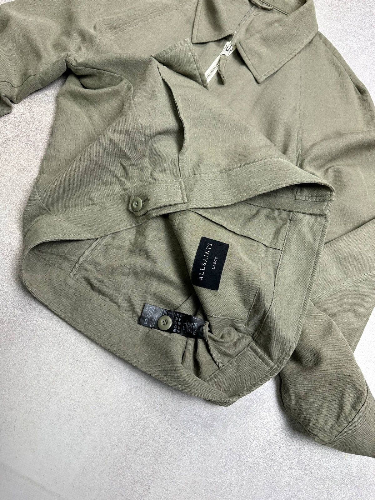 Allsaints Vintage Allsaints Cotton Mens Zip Jacket Old Money L Size US L / EU 52-54 / 3 - 8 Thumbnail
