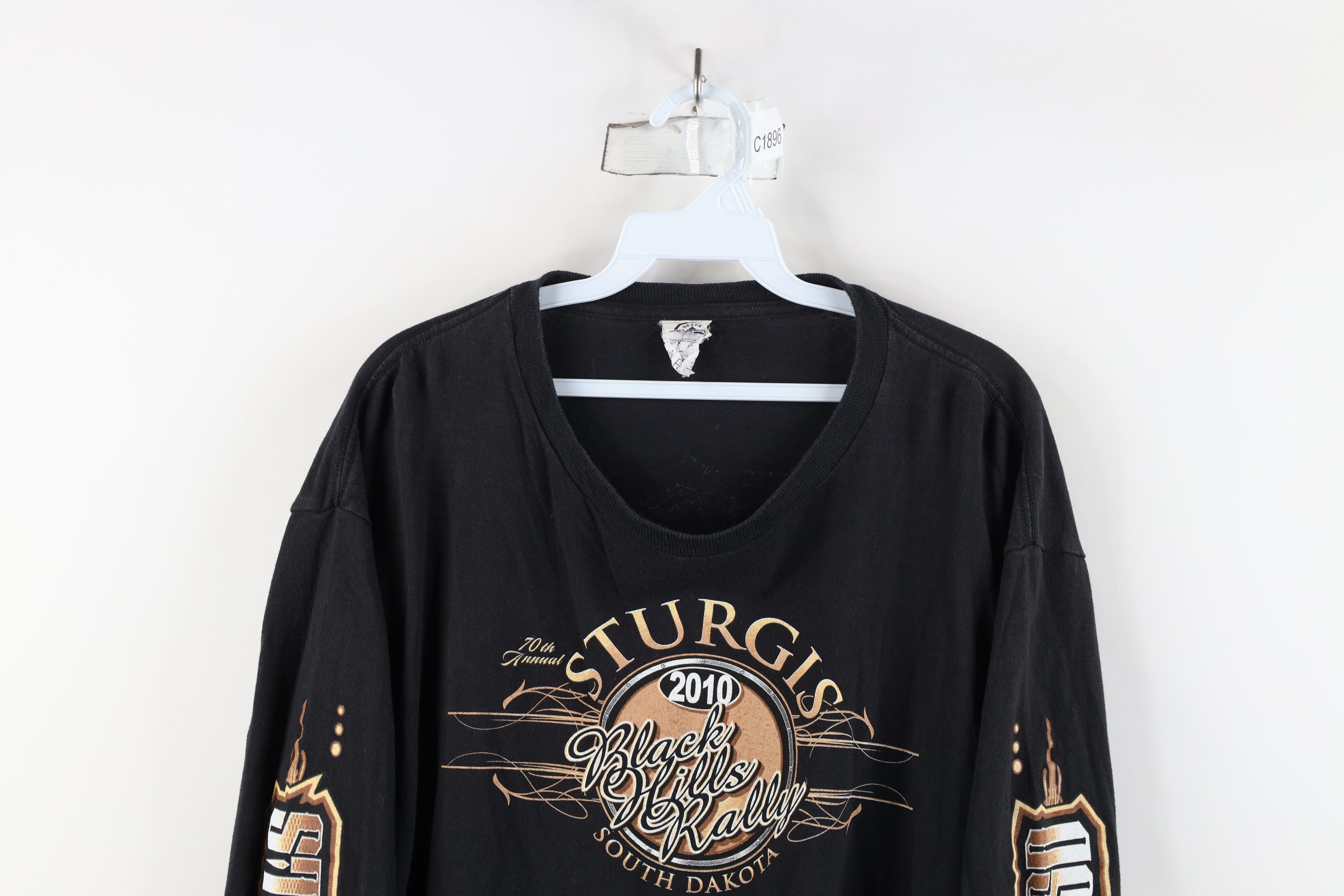 Vintage Vintage Y2K 2010 Motorcycle Sturgis Long Sleeve T-Shirt Size US L / EU 52-54 / 3 - 2 Thumbnail