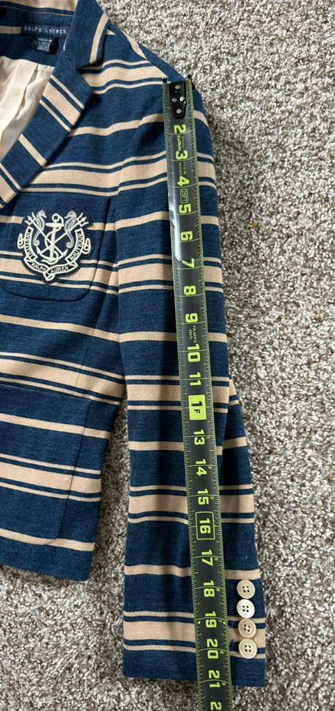 Polo Ralph Lauren Polo Ralph Lauren Seahorse Cotton Fitted Blazer Nautical 6 Size M / US 6-8 / IT 42-44 - 8 Thumbnail