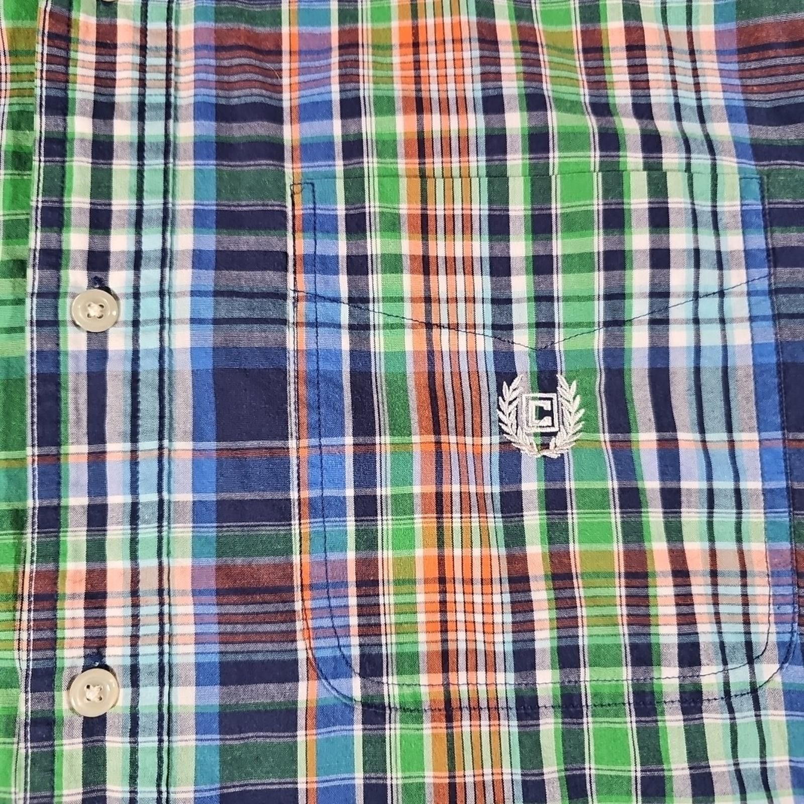 Chaps Chaps LT Easy Care Bright Plaid Button Up Size US L / EU 52-54 / 3 - 2 Thumbnail